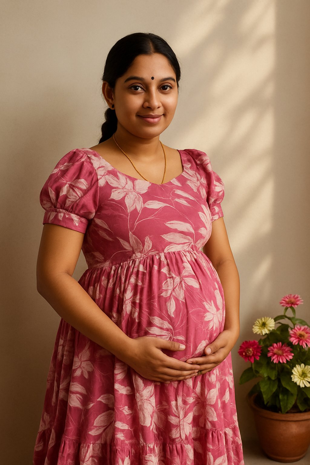 Delta crepe Maternity and Feeding maxi
