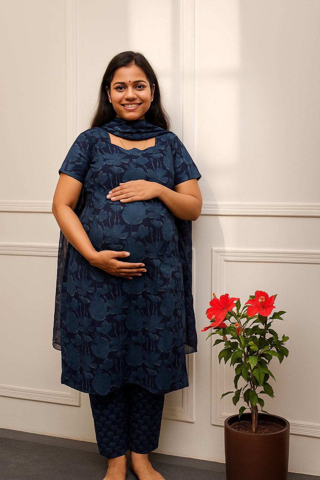 Cotton Feeding Kurthis  3 Piece Set