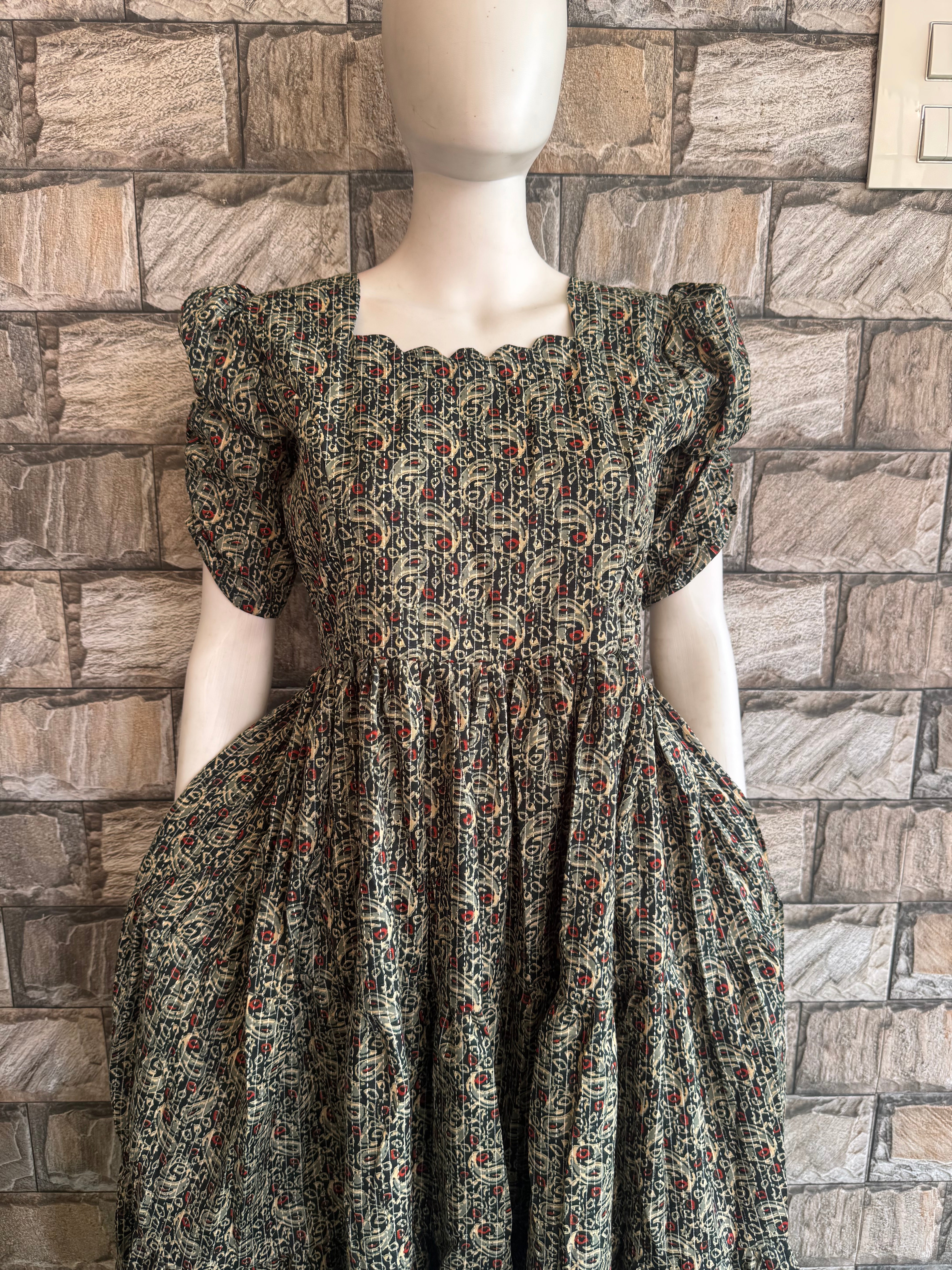 Dark green budget Maternity maxi