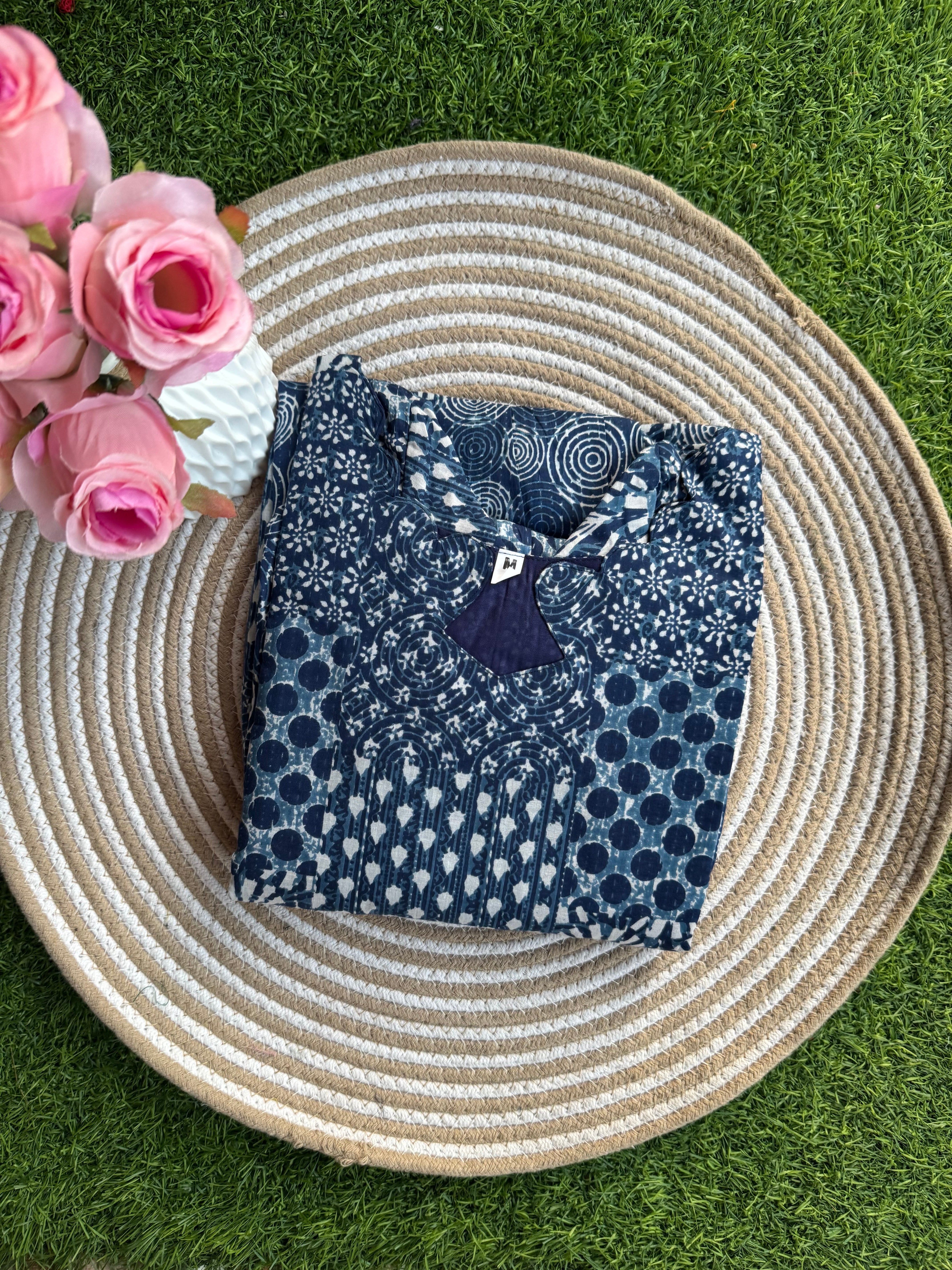 Jean shade Maternity maxi