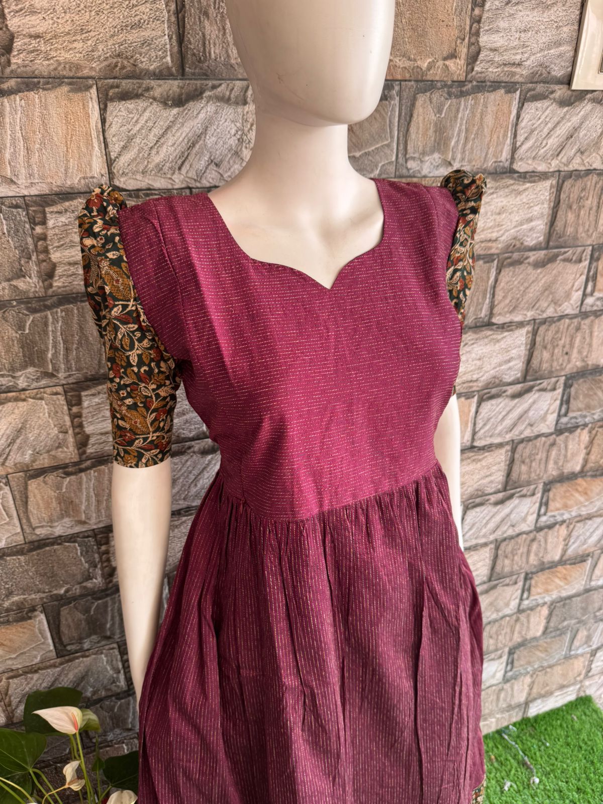 purple plan kanta cotton maxi