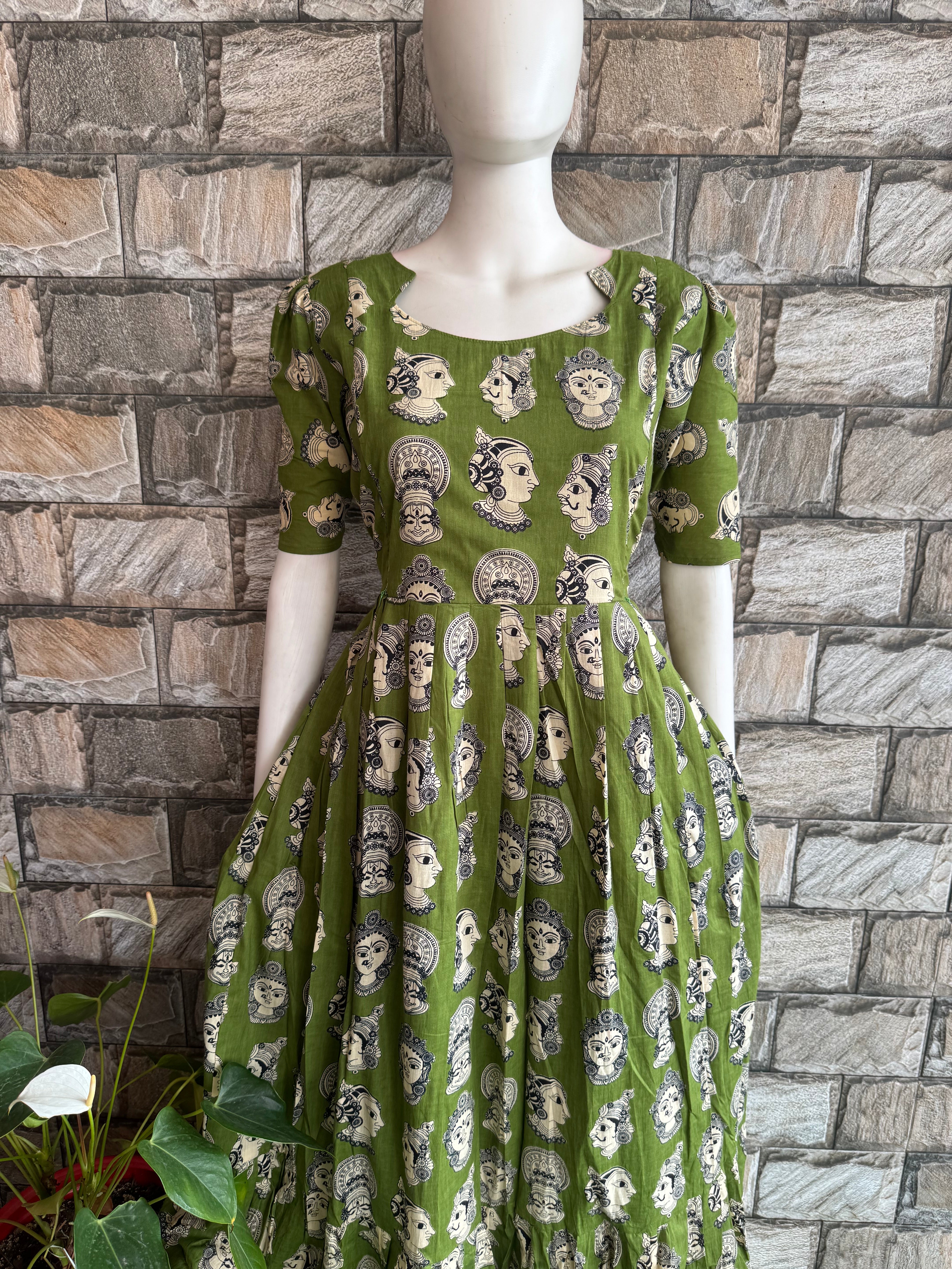 Mural soft cotton Maternity maxi