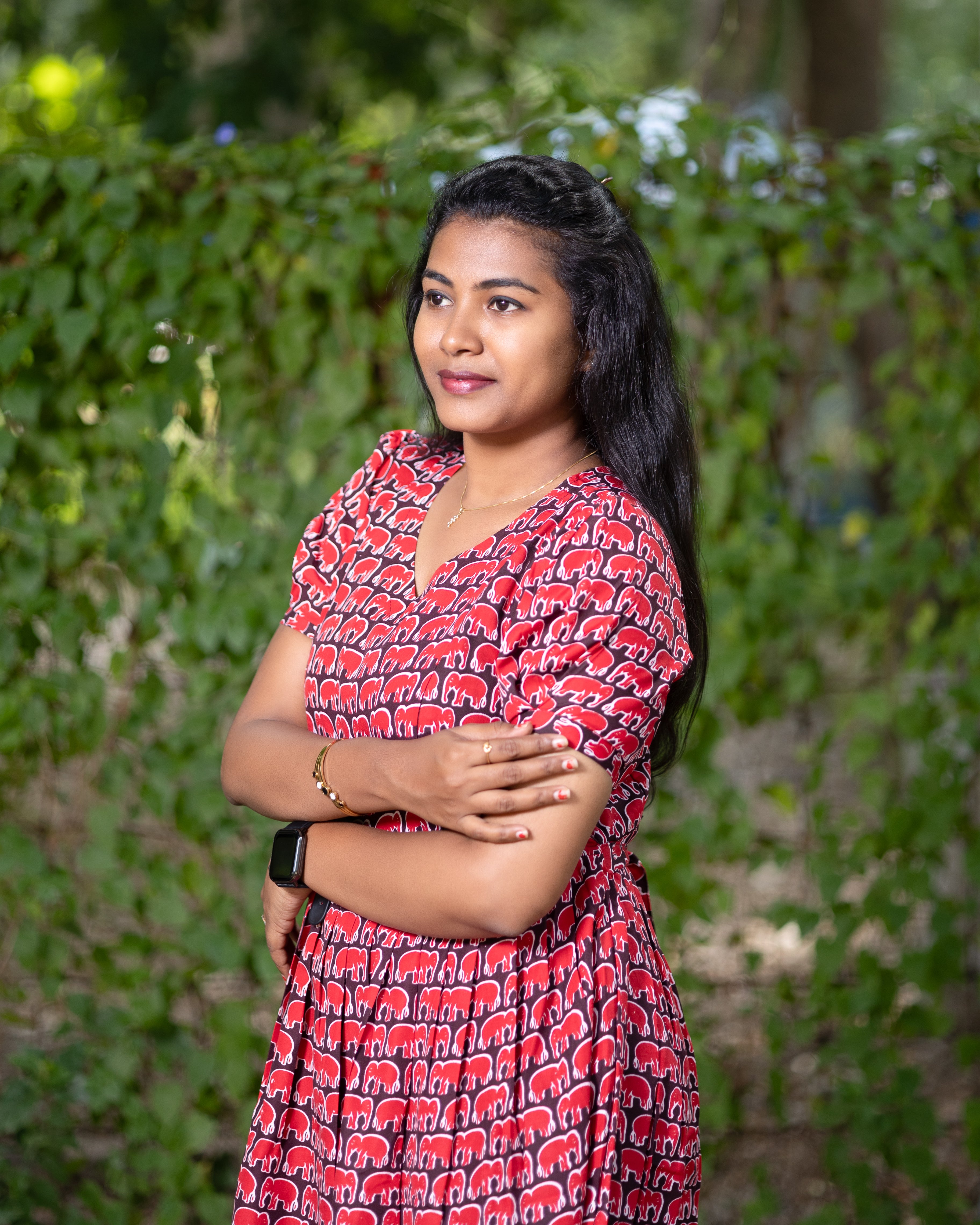 Elephant print Maternity Maxi