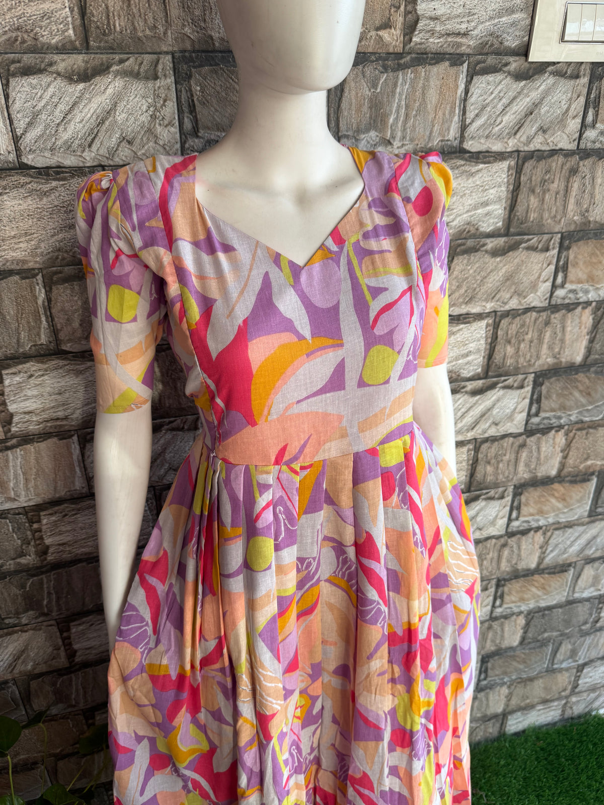 Soft cotton Maternity Feeding Maxi Lavender