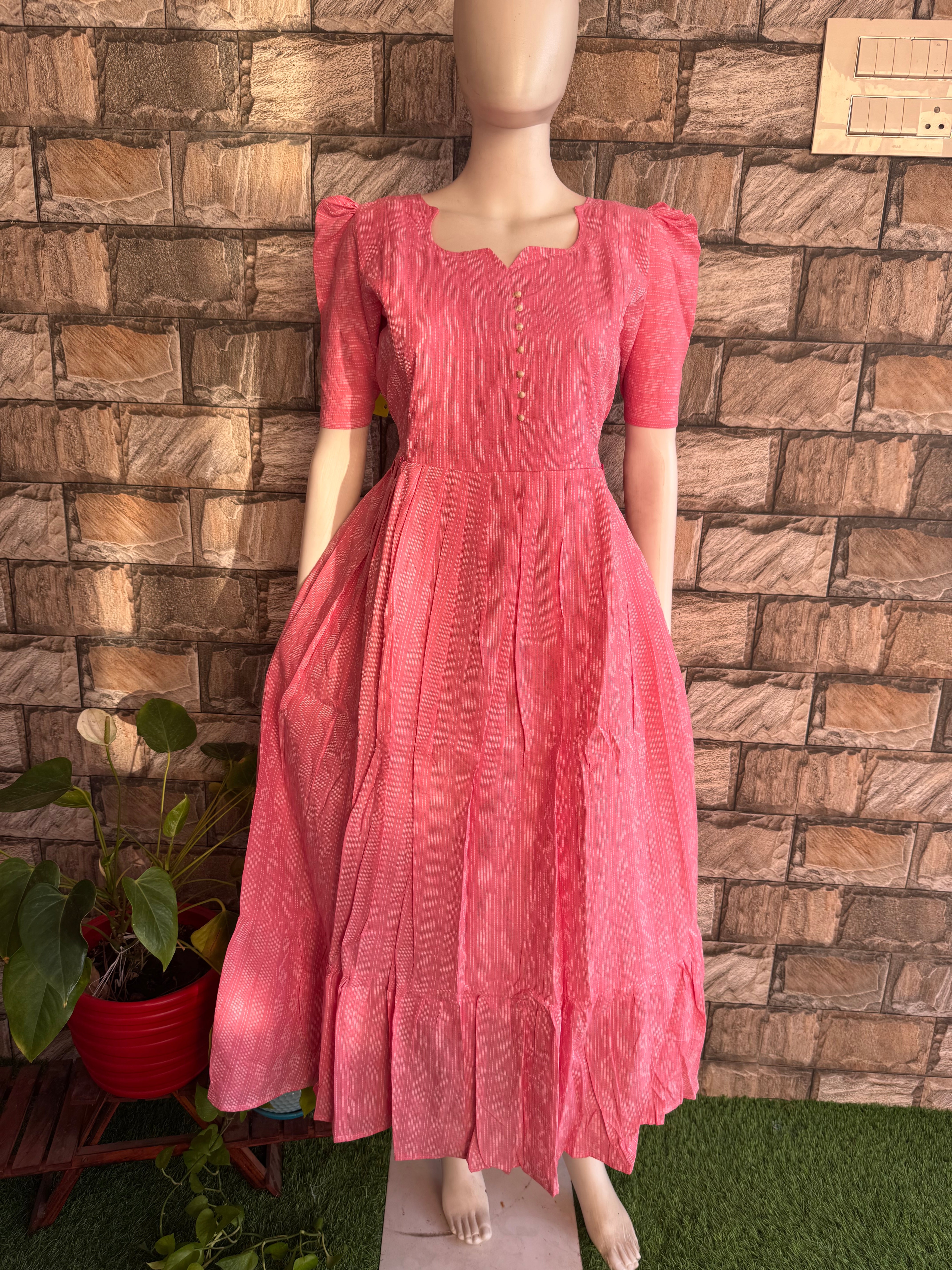 Cotton  candy soft kanta cotton Maternity maxi