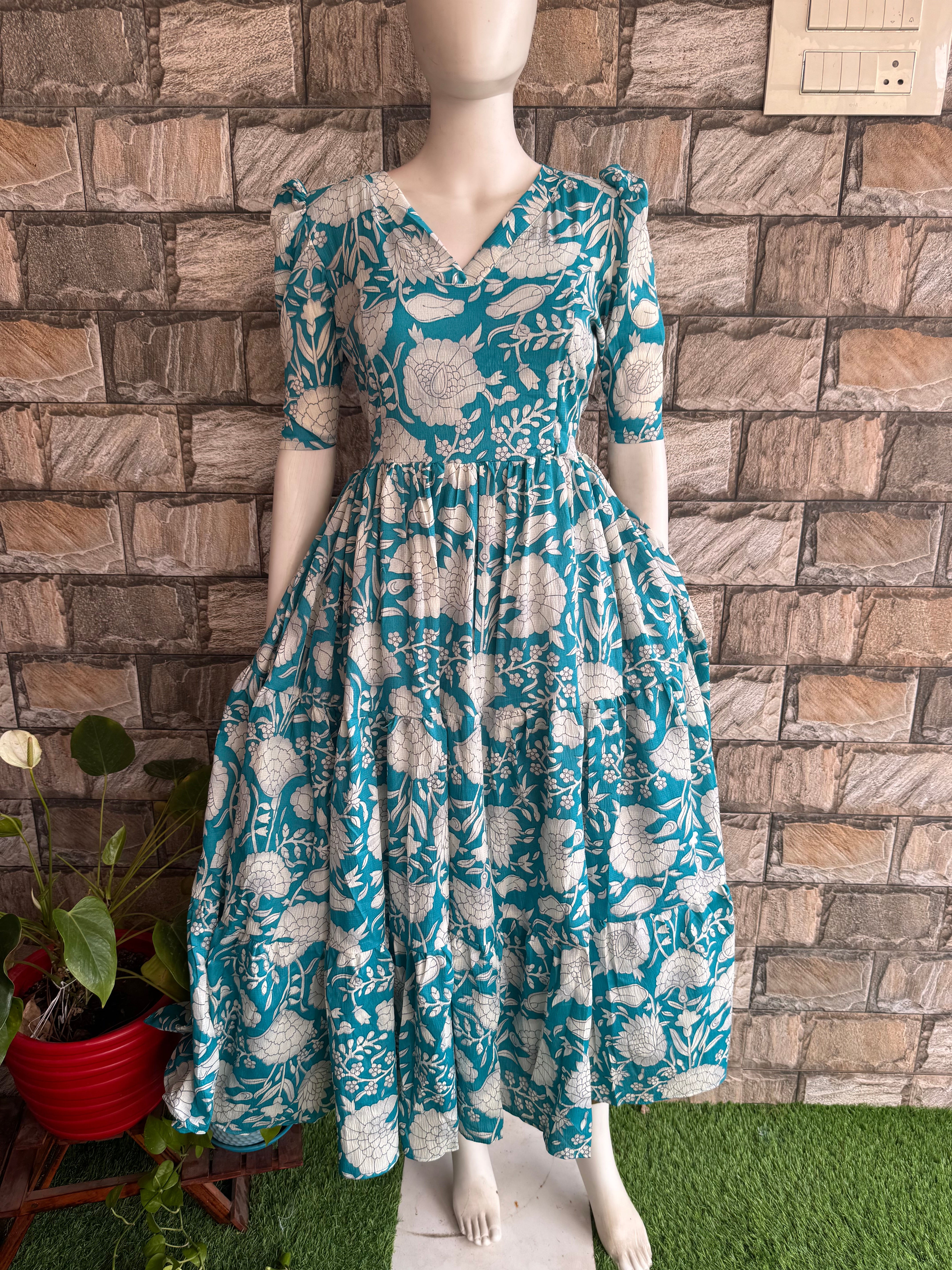 Delta Maternity maxi Dark Rama blue