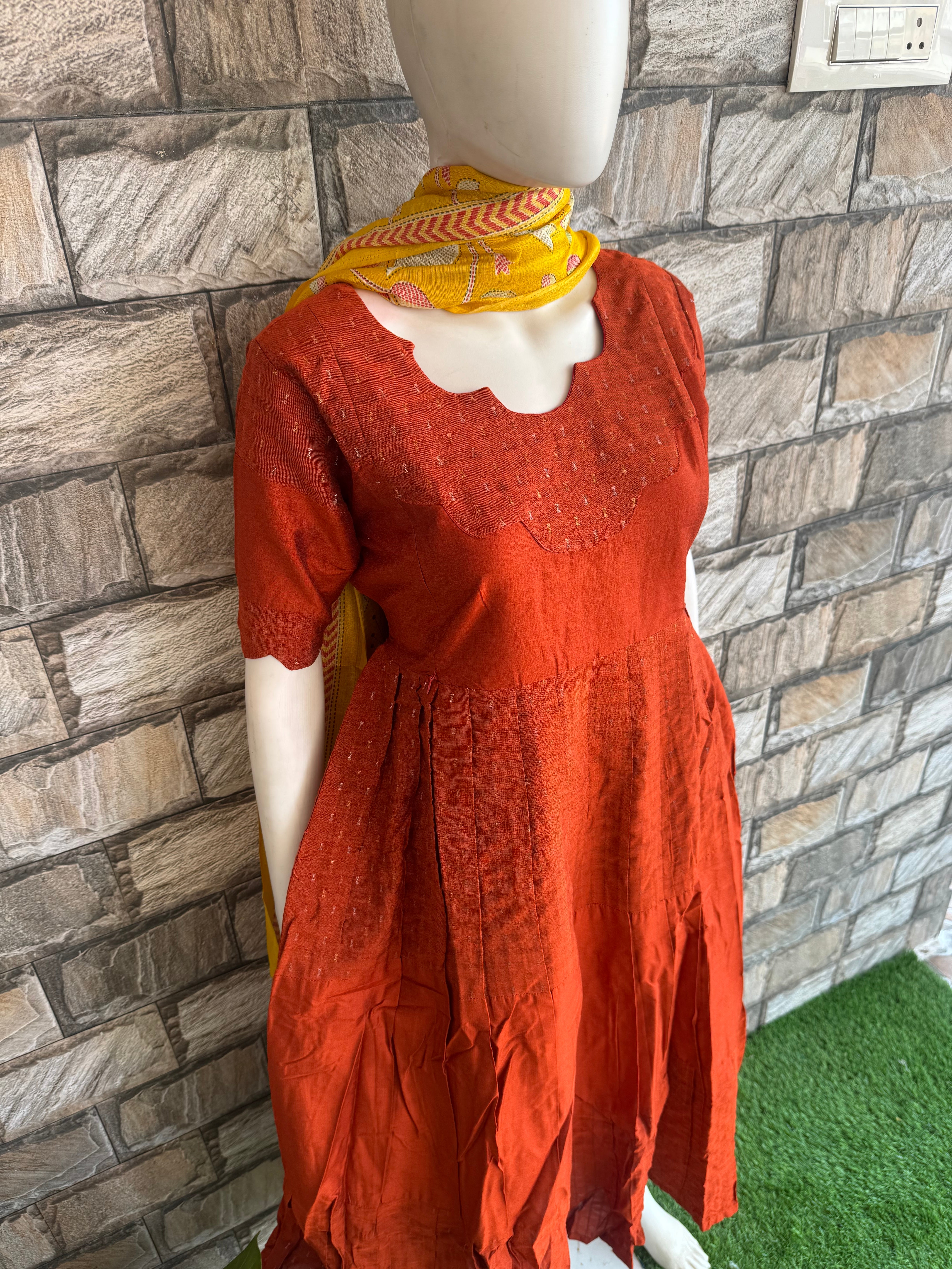 Rust orange Maternity Maxi