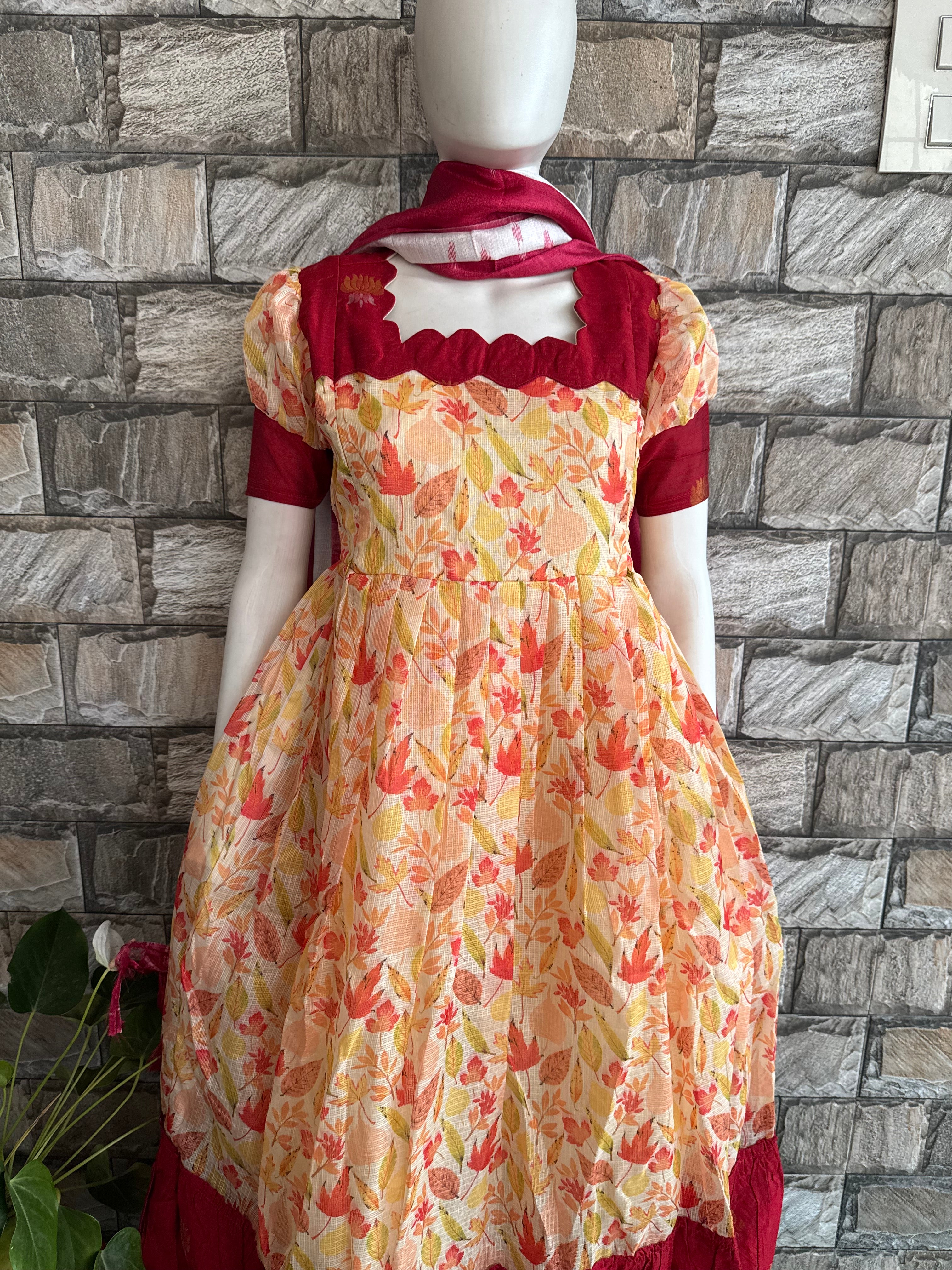 Kota Cotton Fabric Maternity Maxi