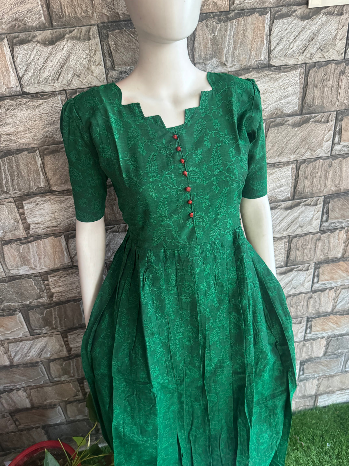 Silk cotton jacquard Maternity Feeding maxi ONLY FEEDING