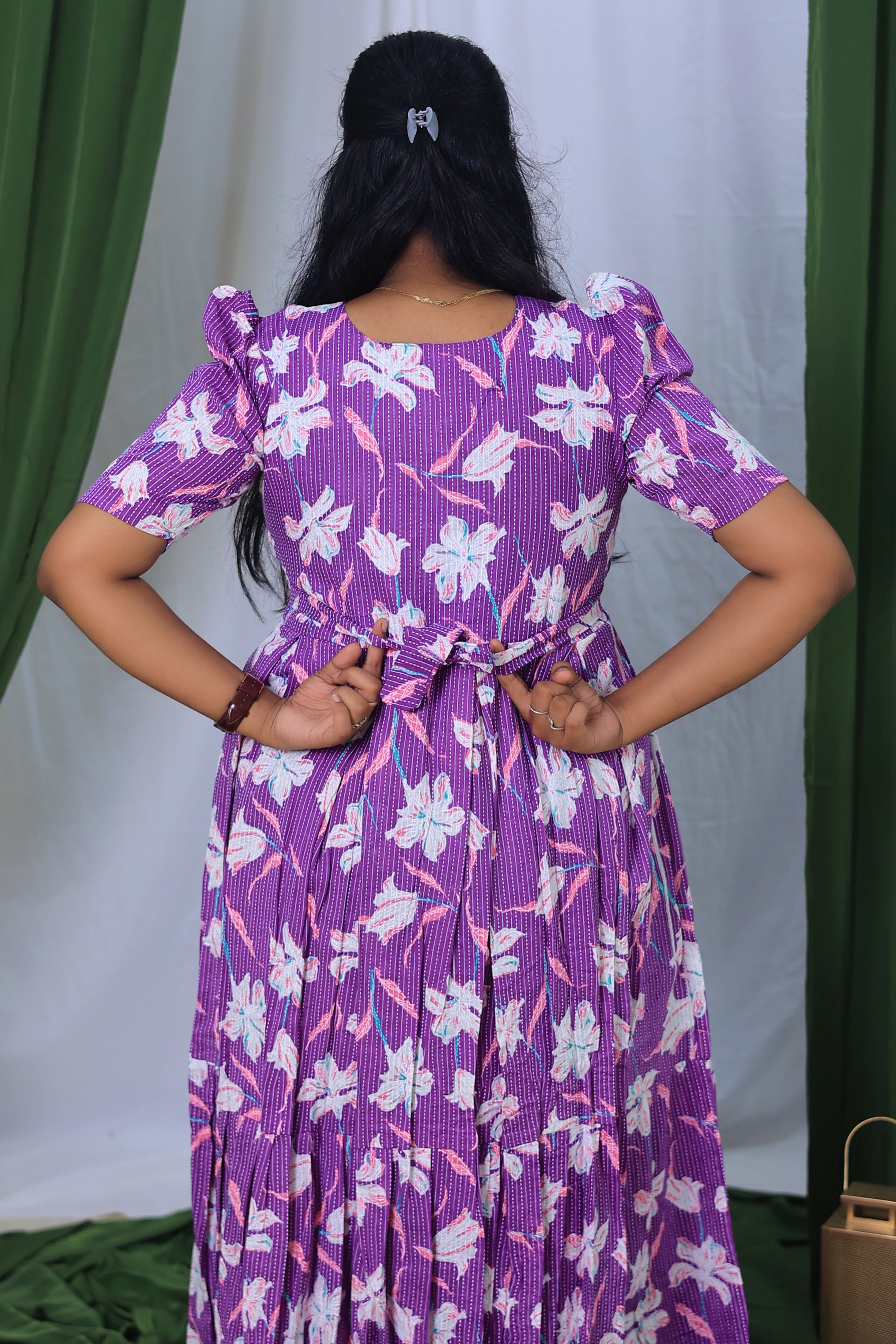 Neela Soft Kanta cotton Maternity maxi