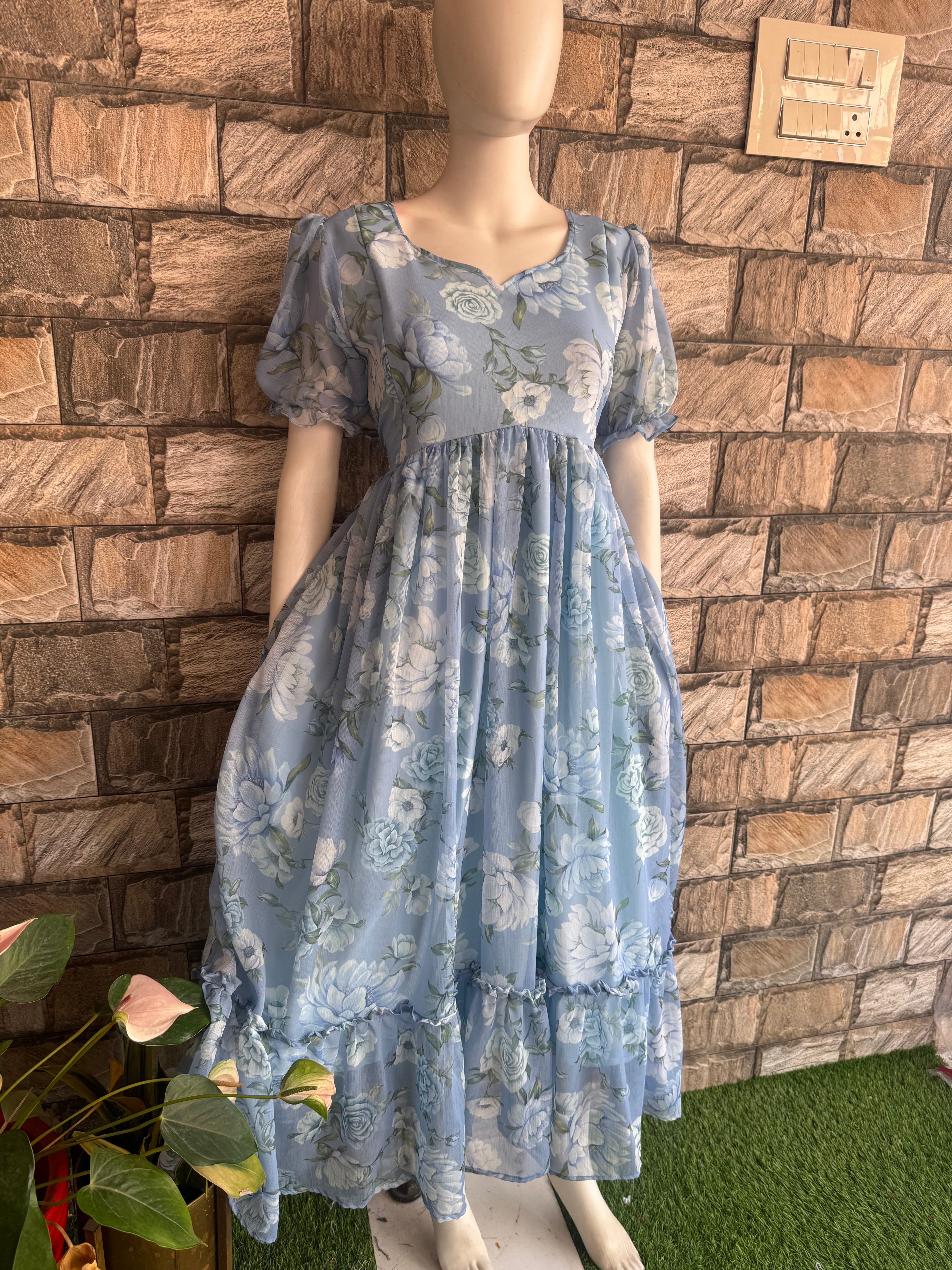 Ice Grey Maternity maxi