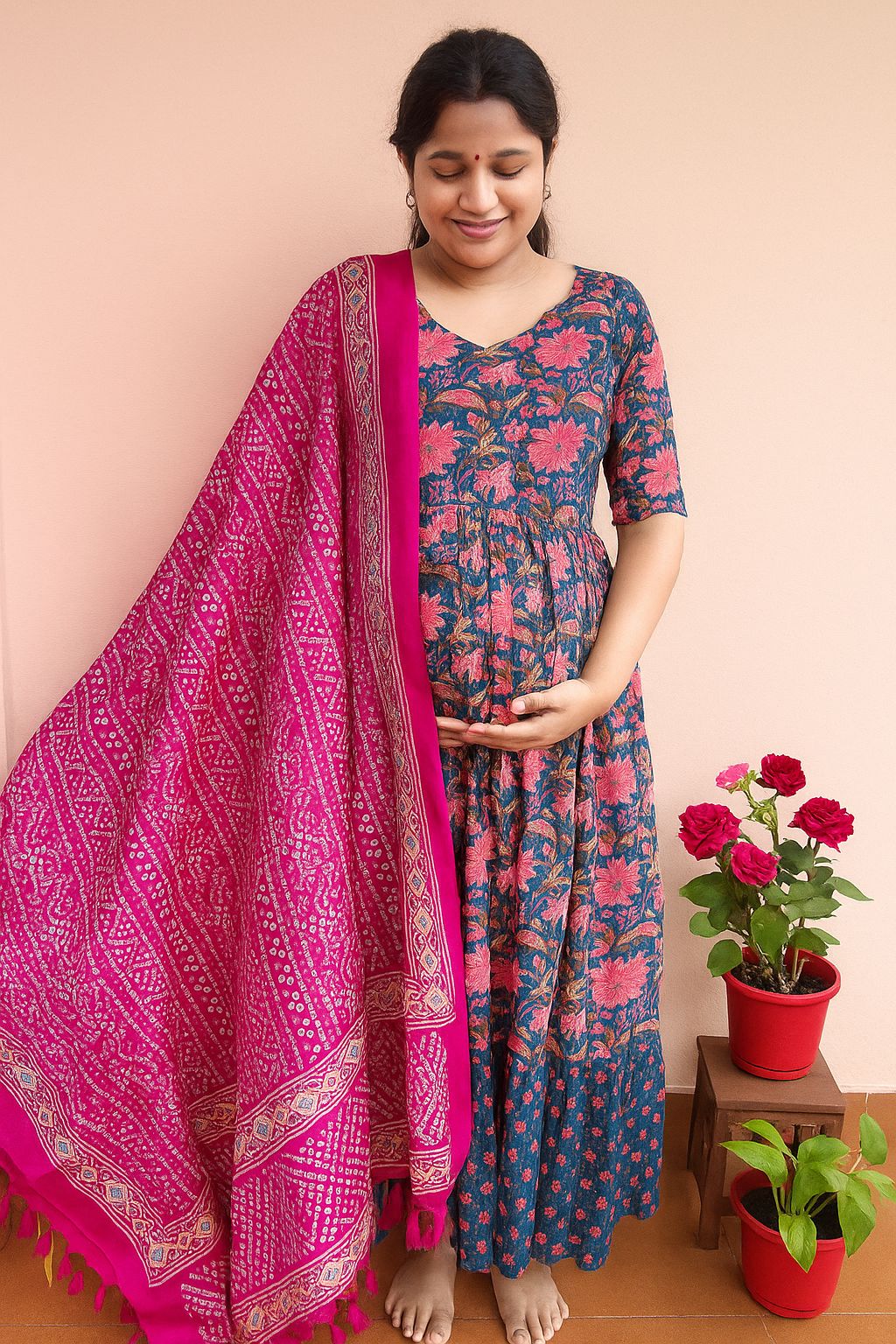 Navy Blue Kanta Long Maxi CF116