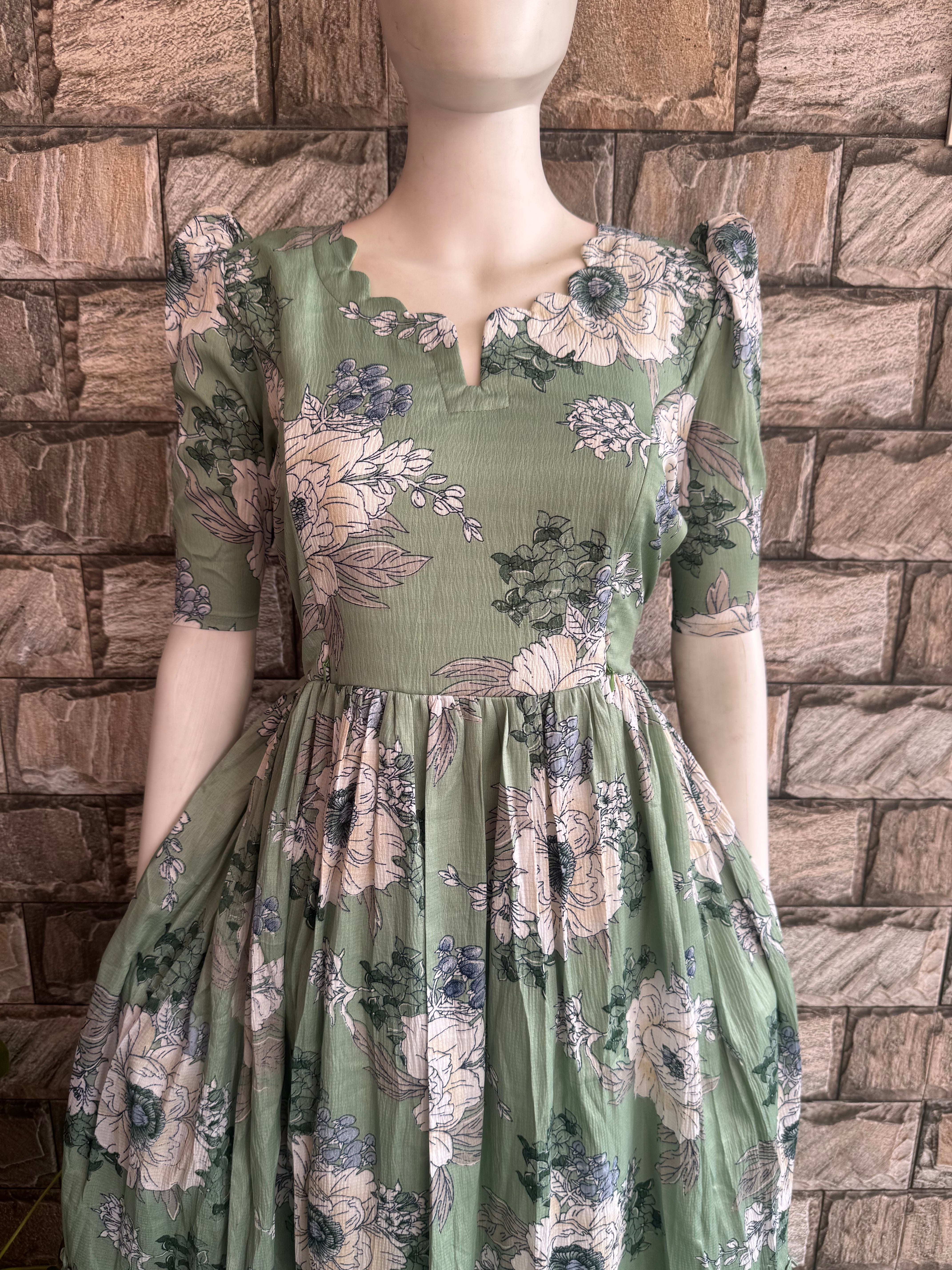 Pista Green Delta Maternity Maxi
