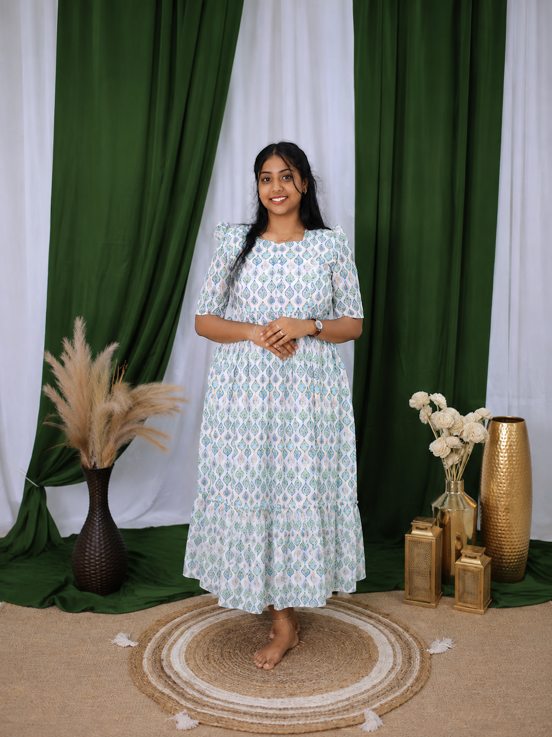 Summer Special Hacoba Maternity maxi Geometric
