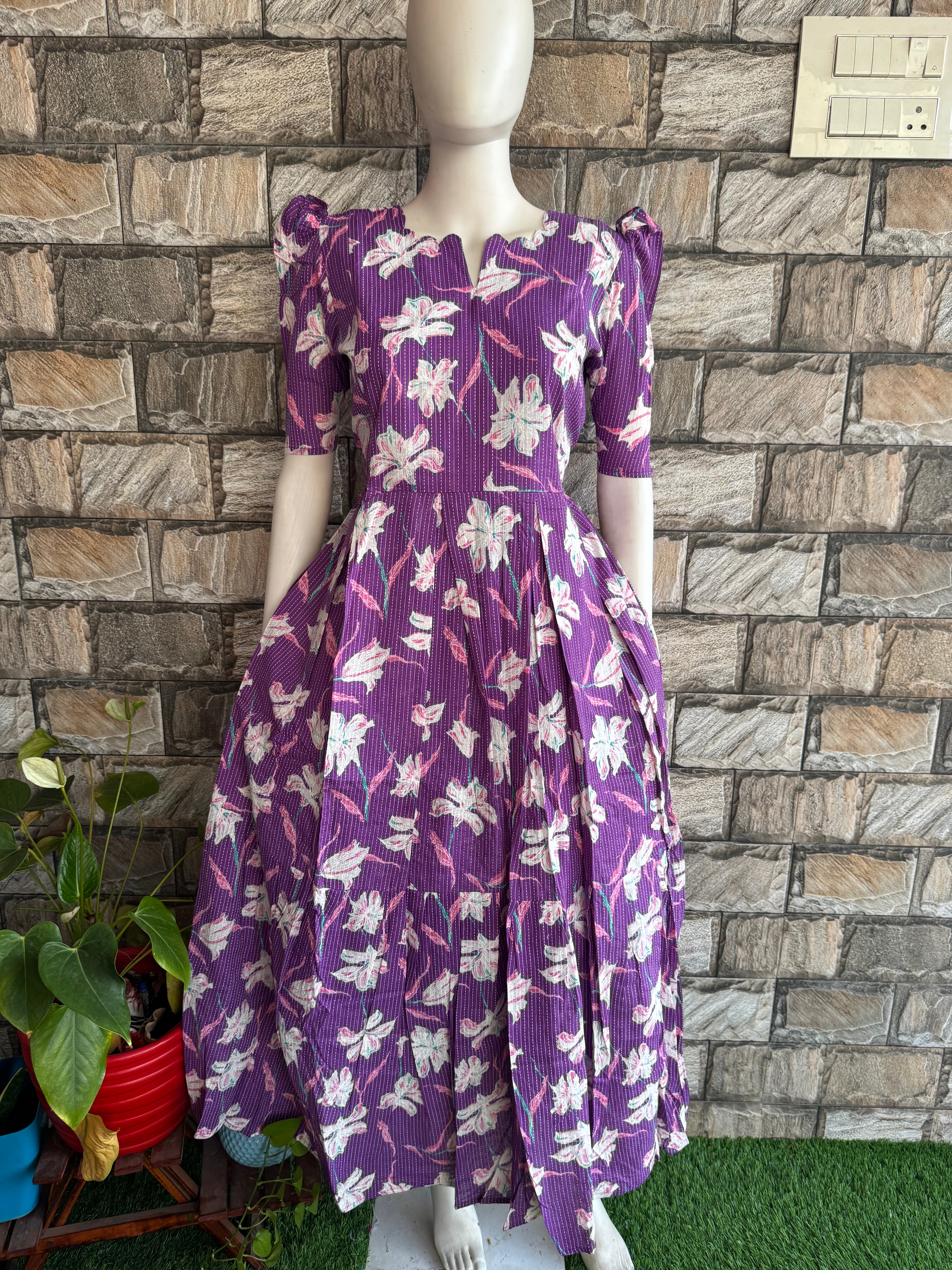 Abhi soft kanta cotton Maternity maxi