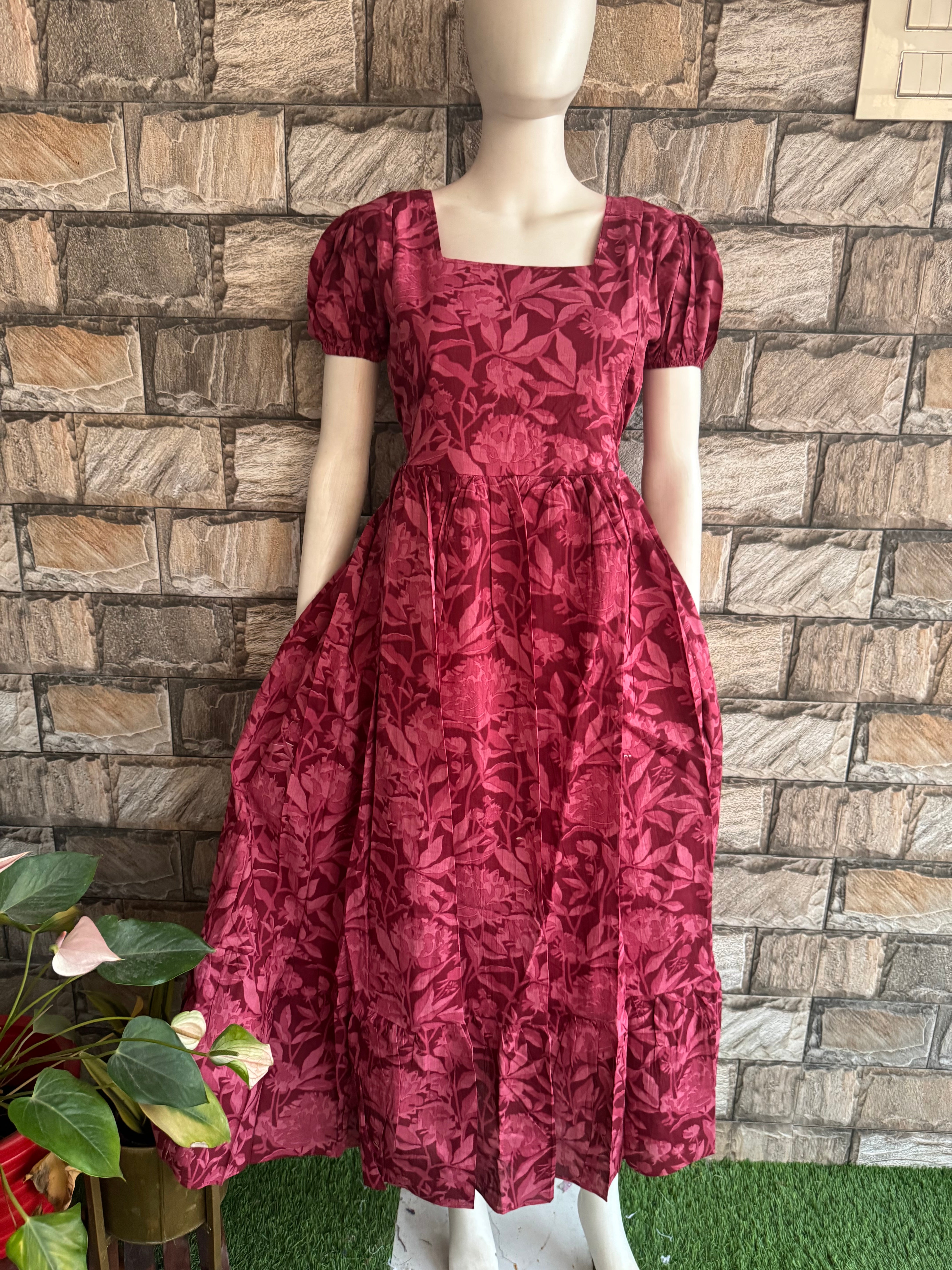 Beetroot shade Maternity Maxi