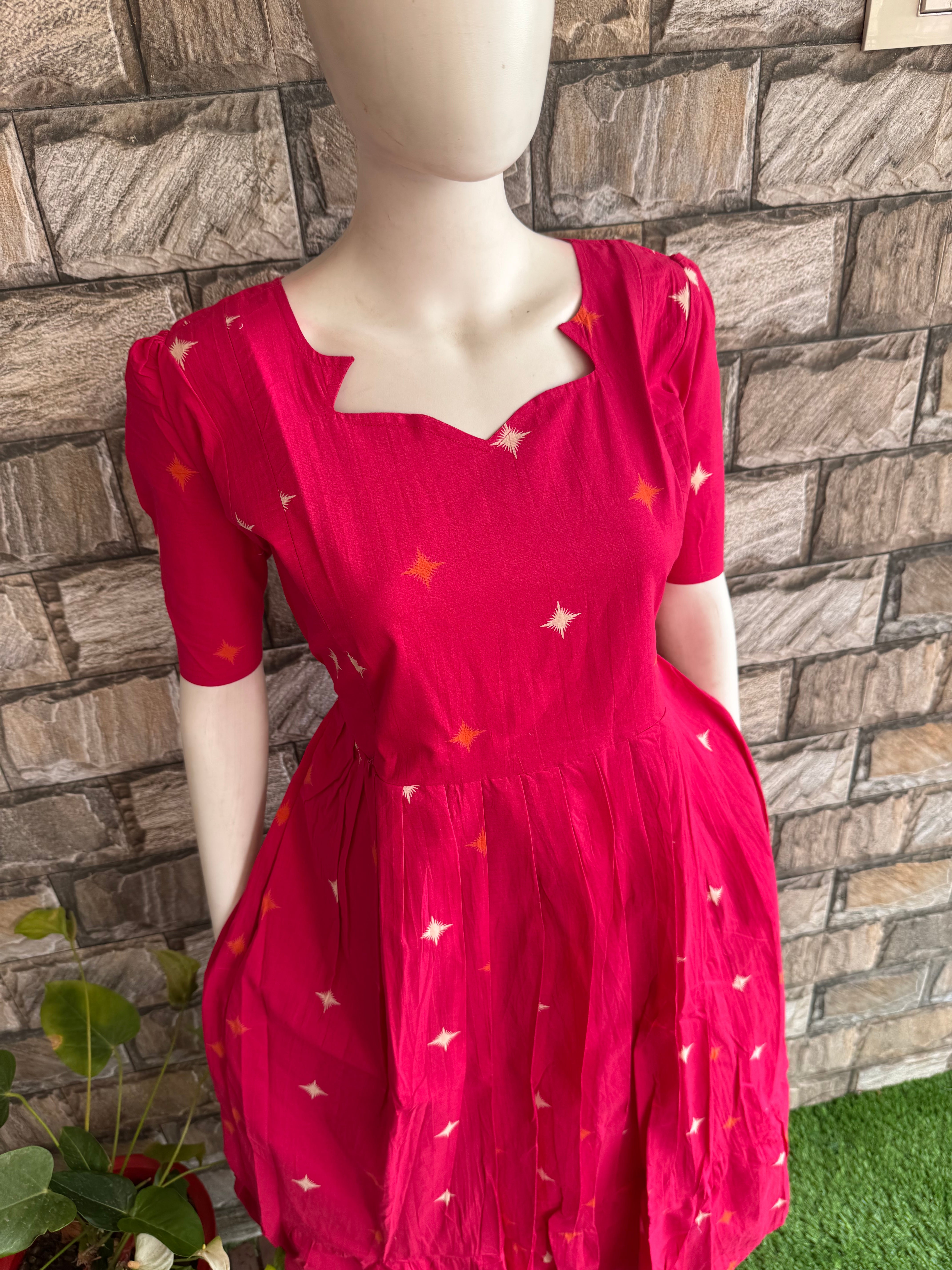 Soft cotton Maternity maxi - Candy Pink