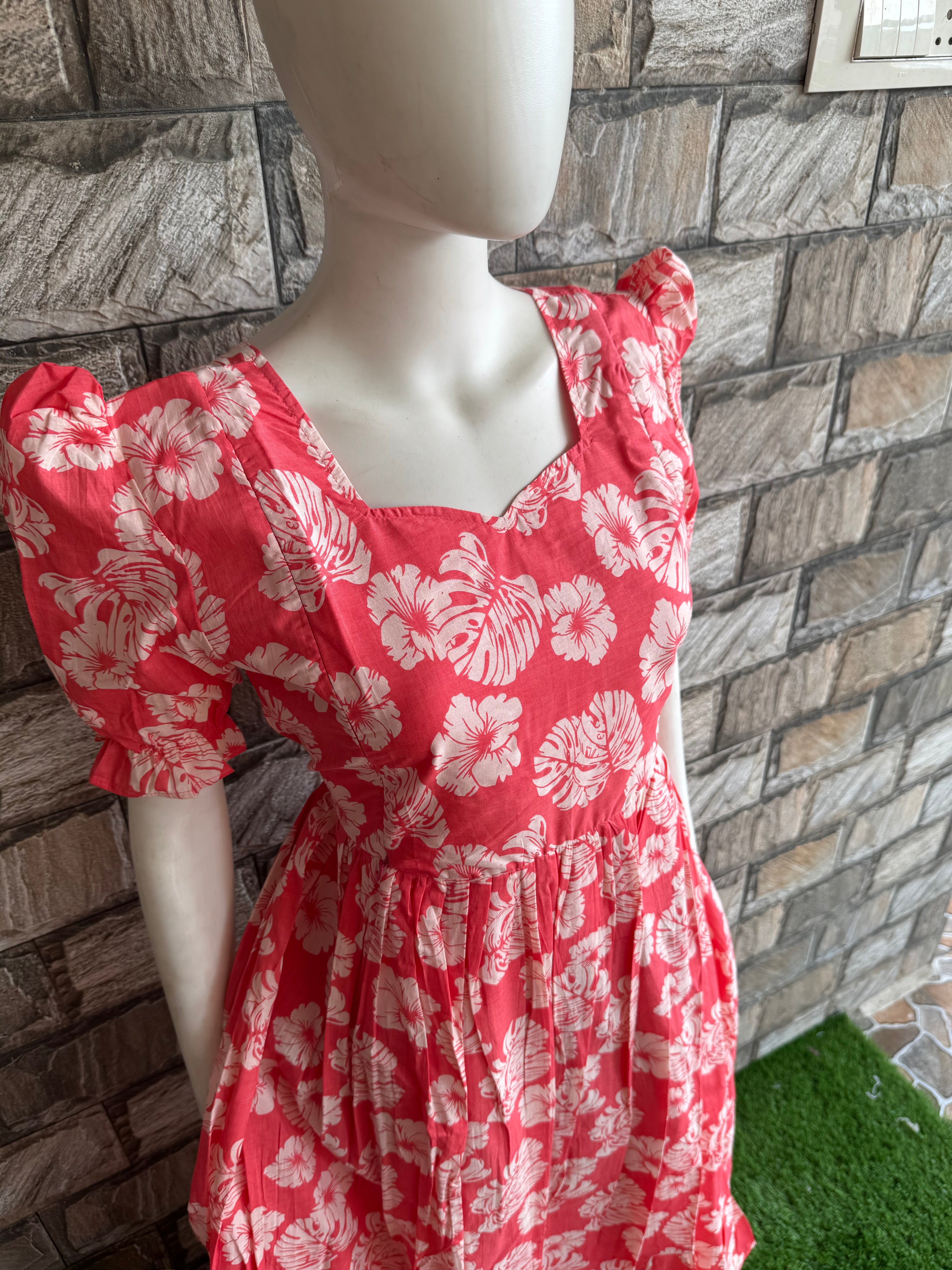 Peach mul soft cotton Maternity wear