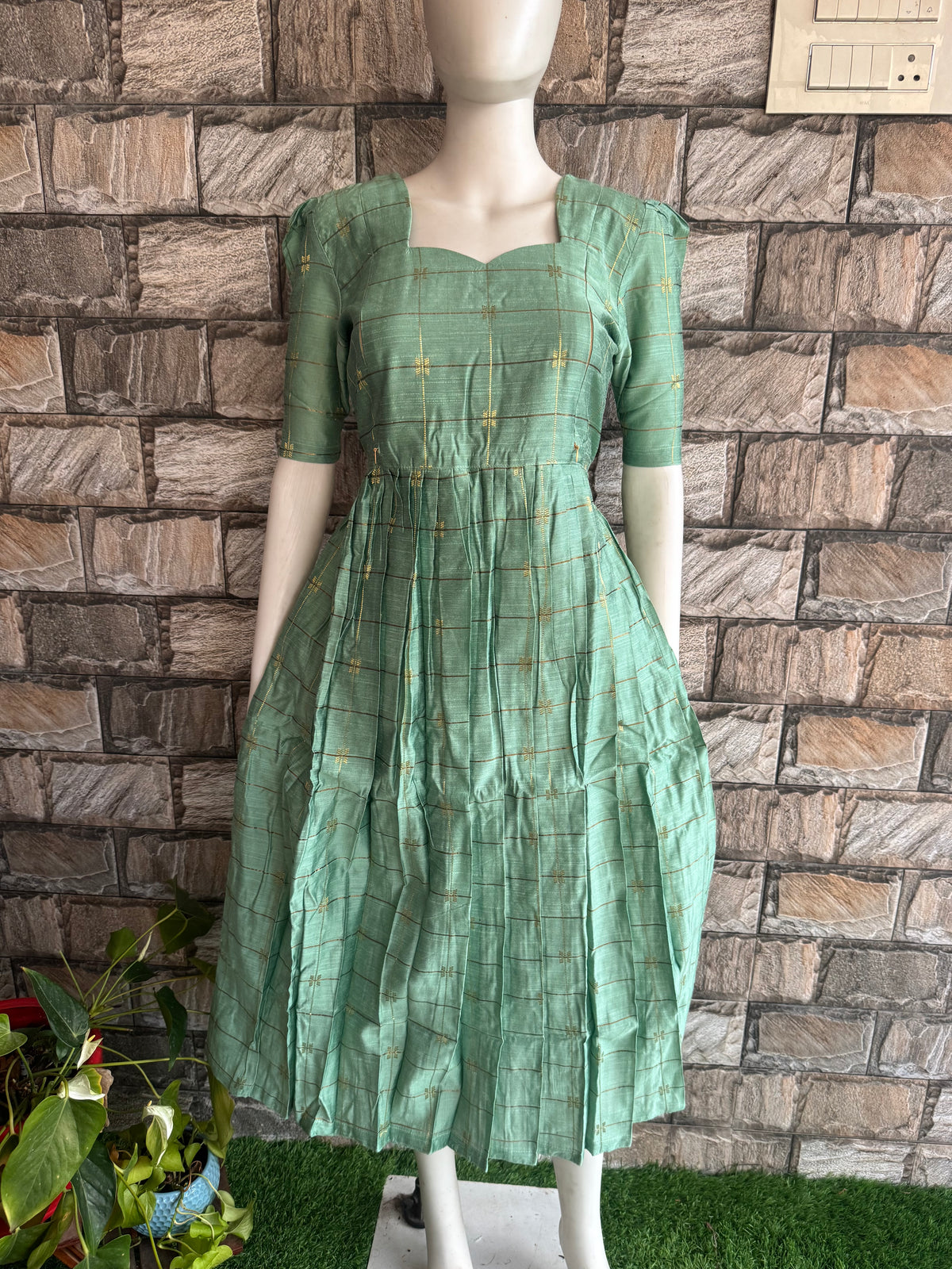 Raw silk Maternity Feeding maxi Budget launch Including dupatta
