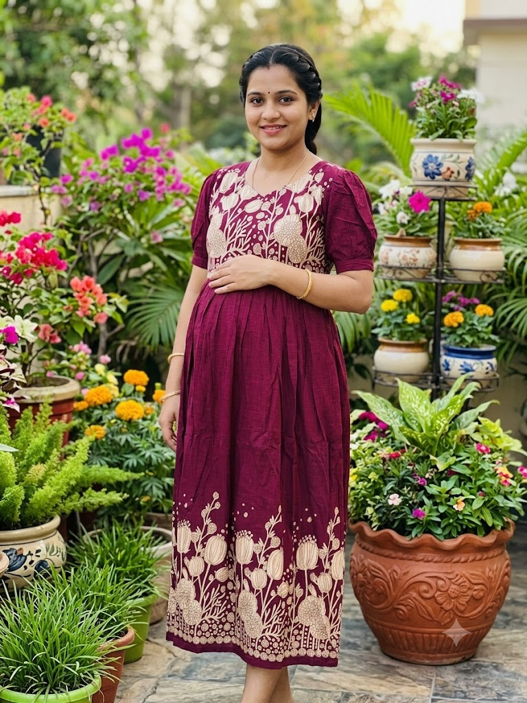Premium soft  rayon Maternity maxi Budget launch Daman