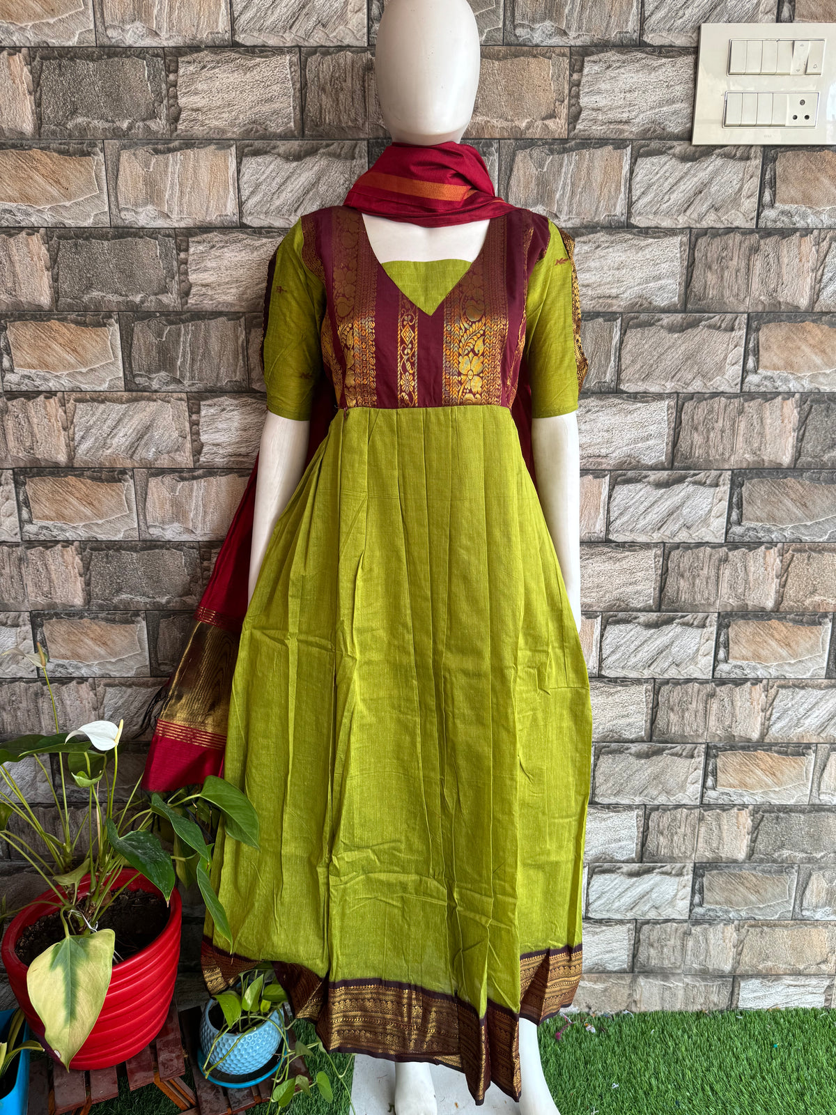Kalyani cotton Maternity maxi