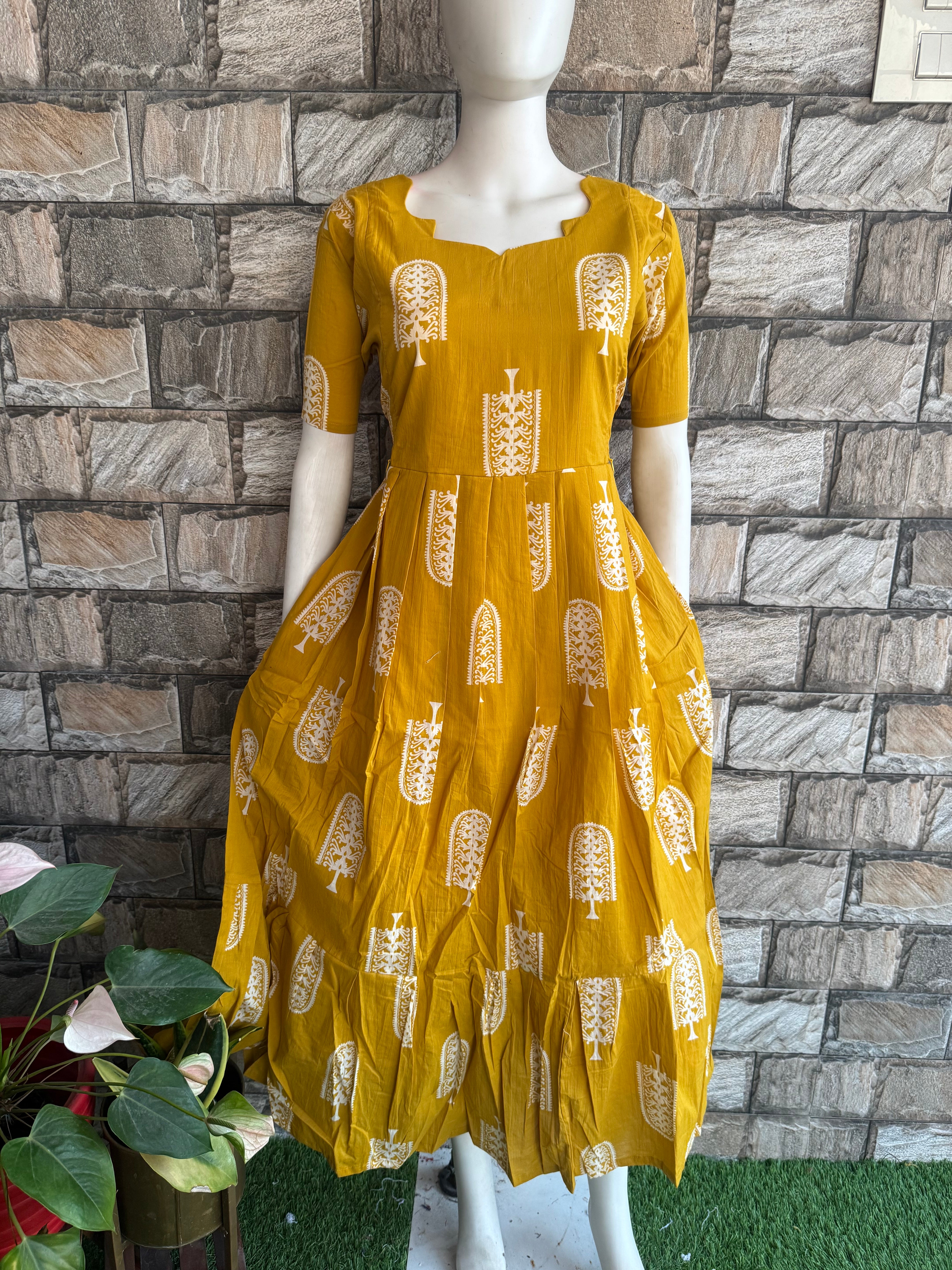 Yellow Blossom Maternity Maxi