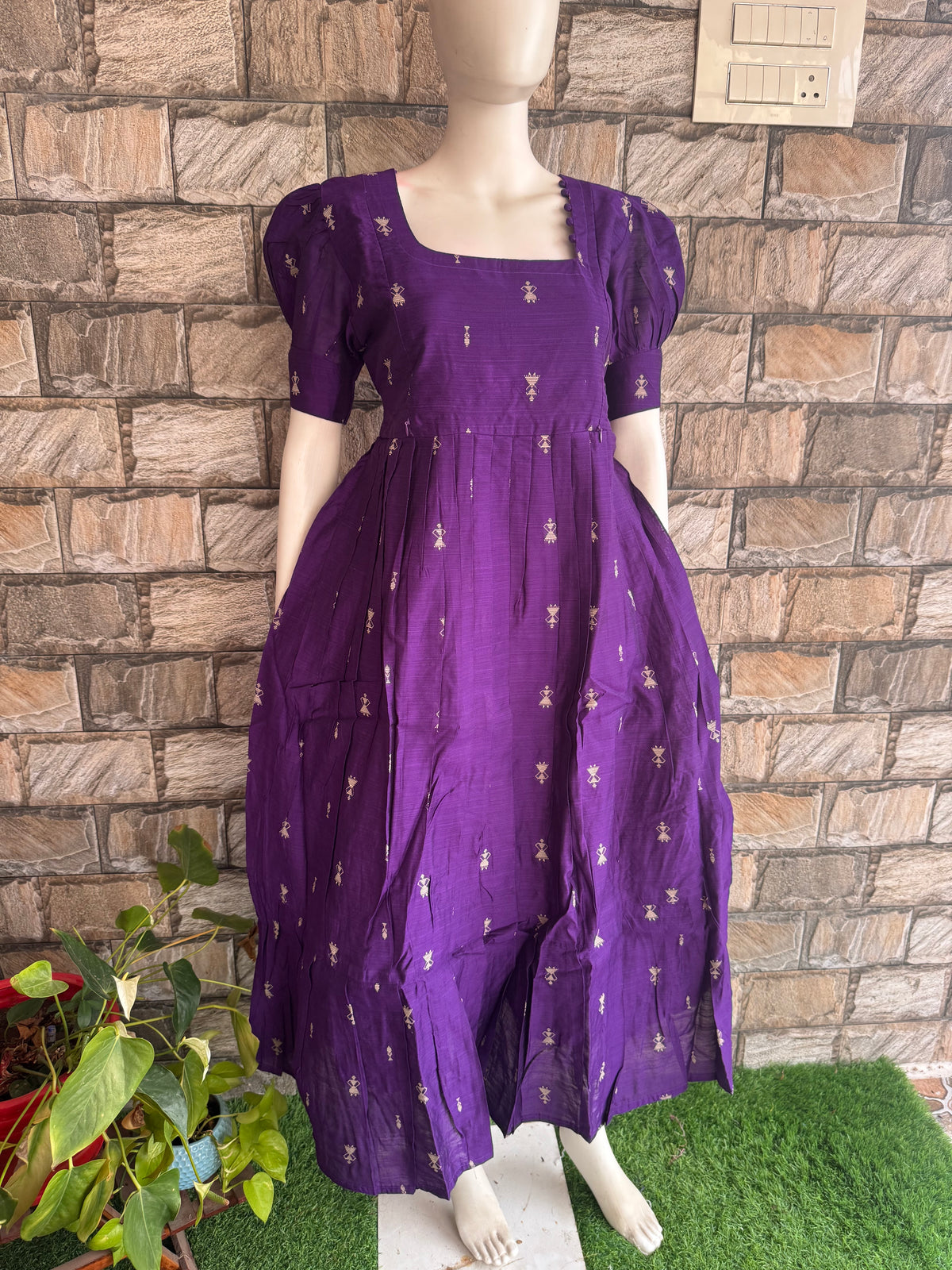 Diwali series Maternity raw silk maxi- without Dupatta