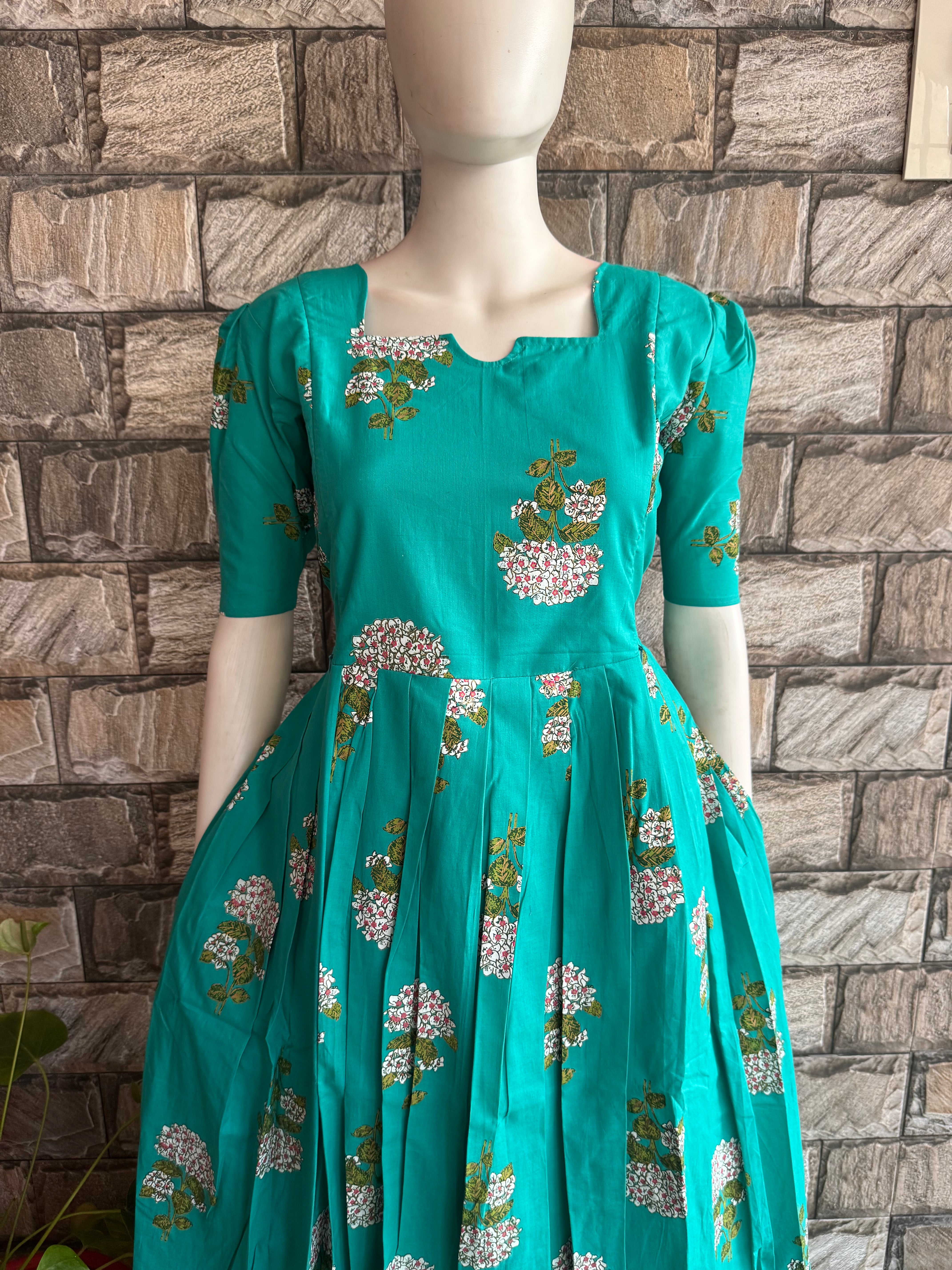 Blue Lady soft cotton Maternity maxi