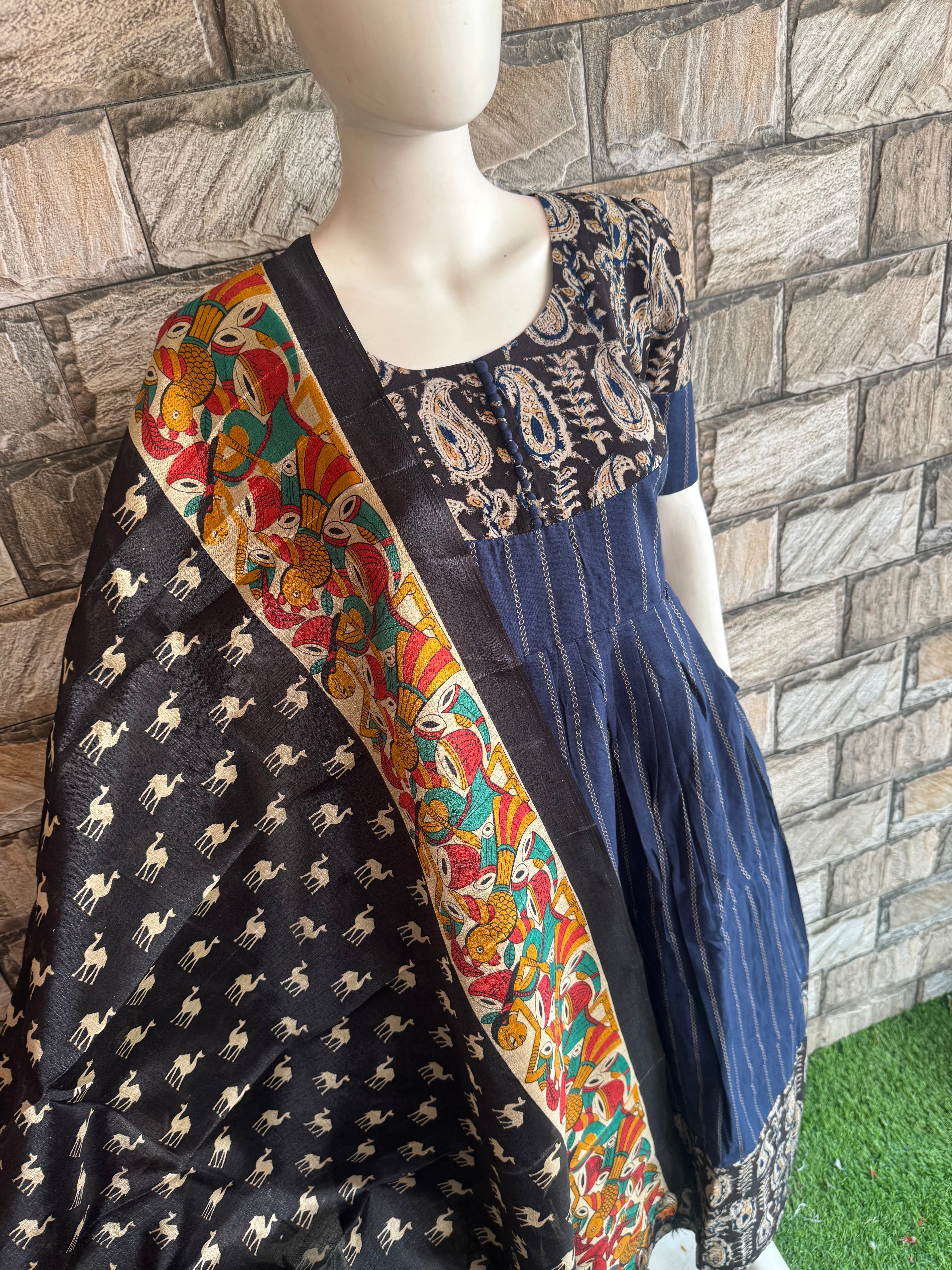 Poly khadhi camel Dupatta