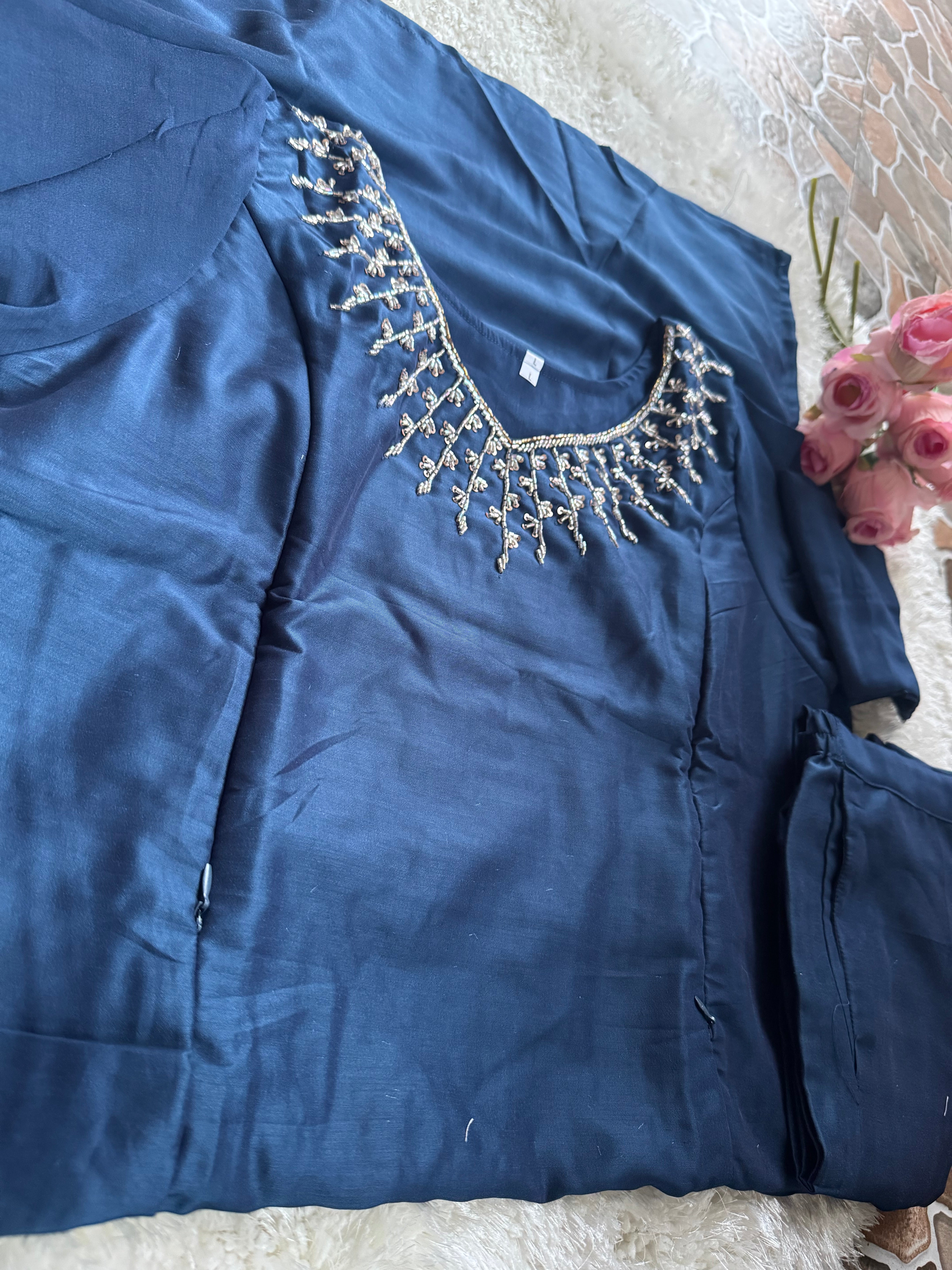 Titanium silk fabric  3 piece Set -Only Feeding