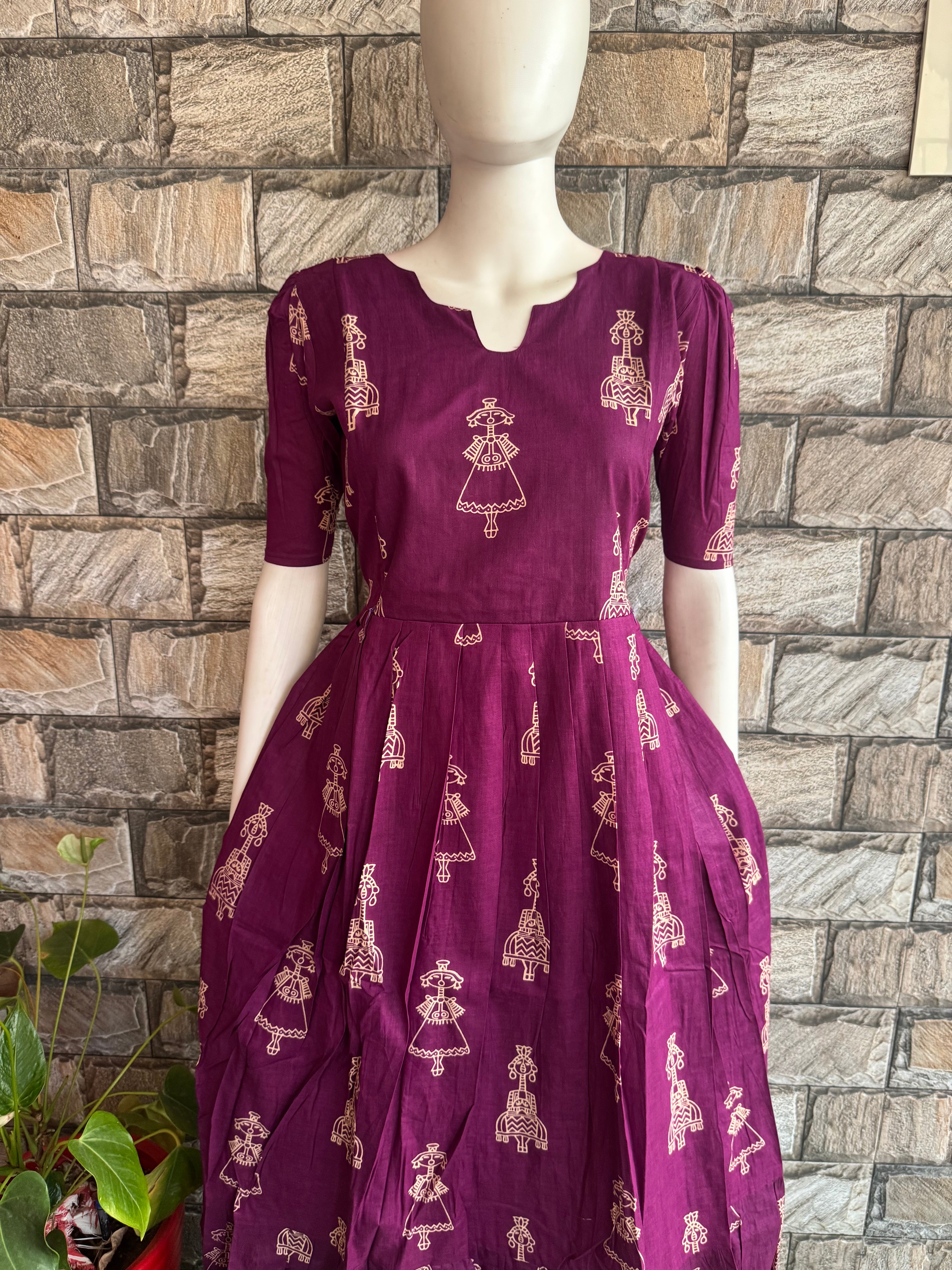 Plum Doll soft cotton Maternity maxi
