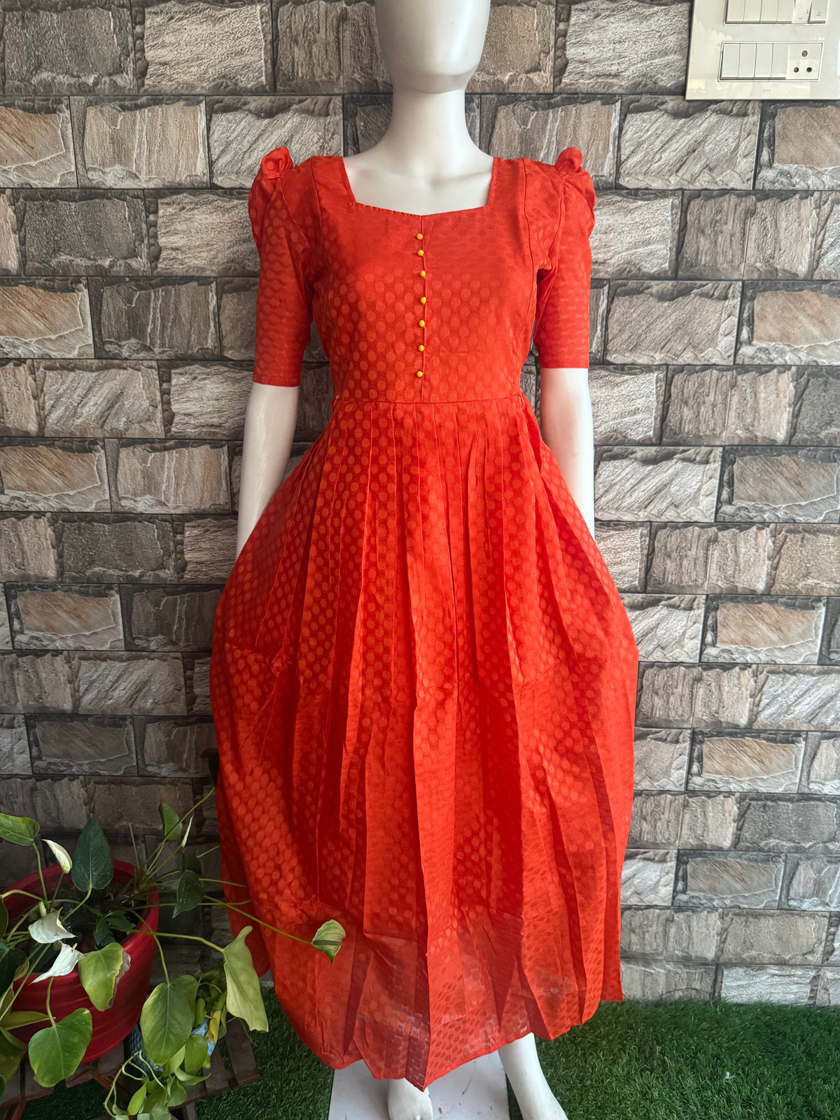 Silk cotton jacquard Maternity Feeding maxi ONLY FEEDING