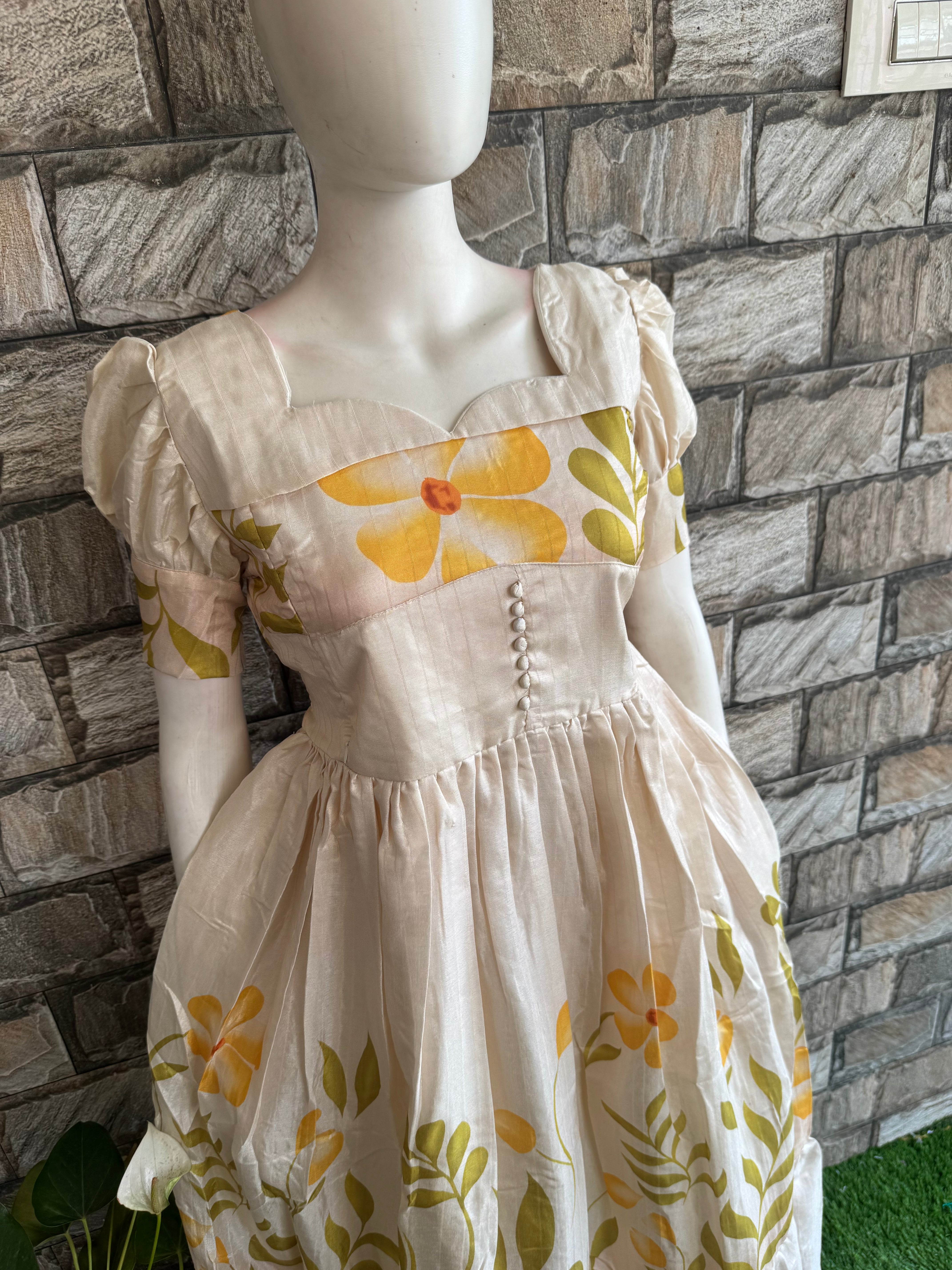 Chanderi Festive Maternity maxi