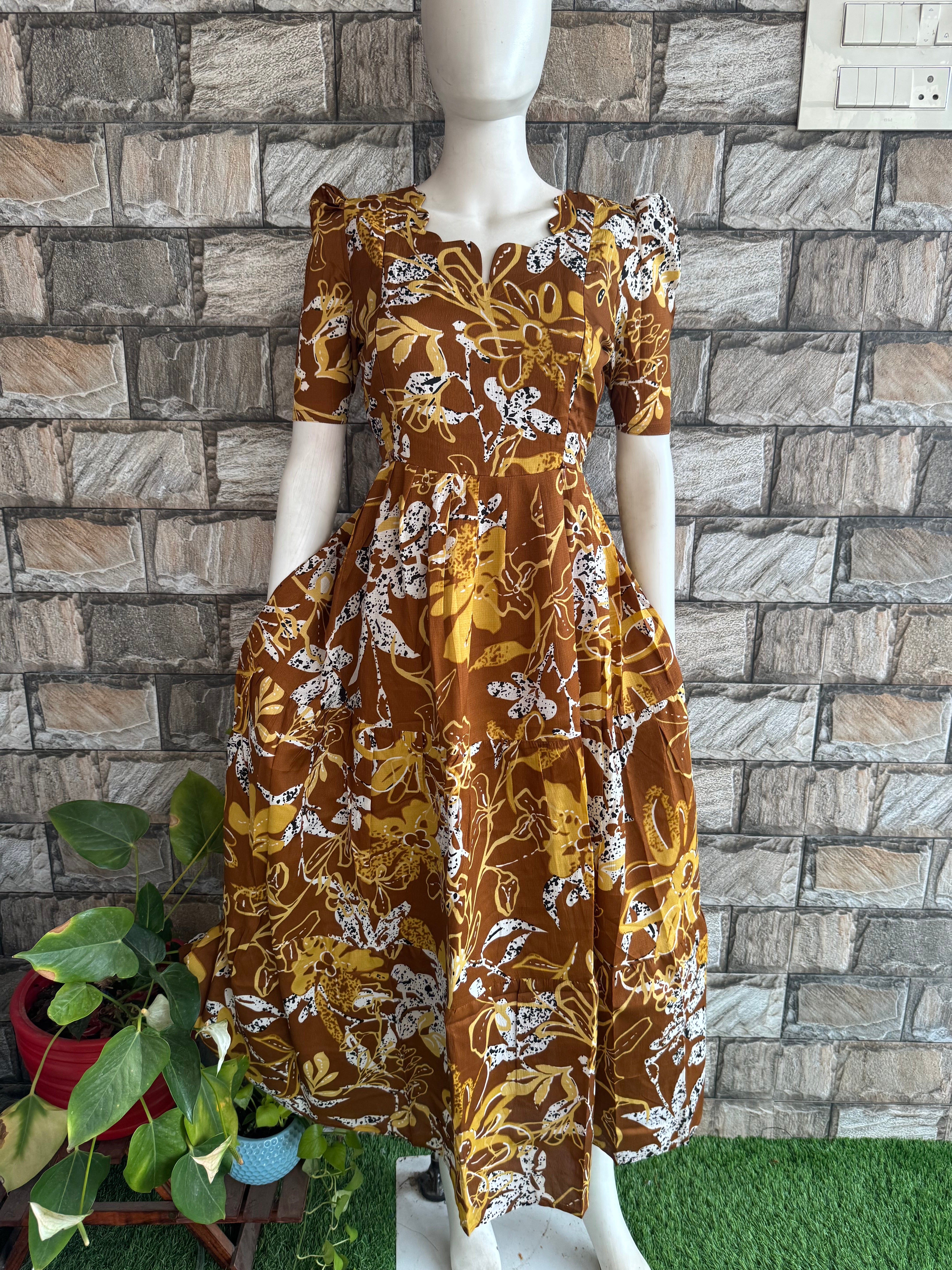 Delta Maternity Feeding maxi  Mustard yellow