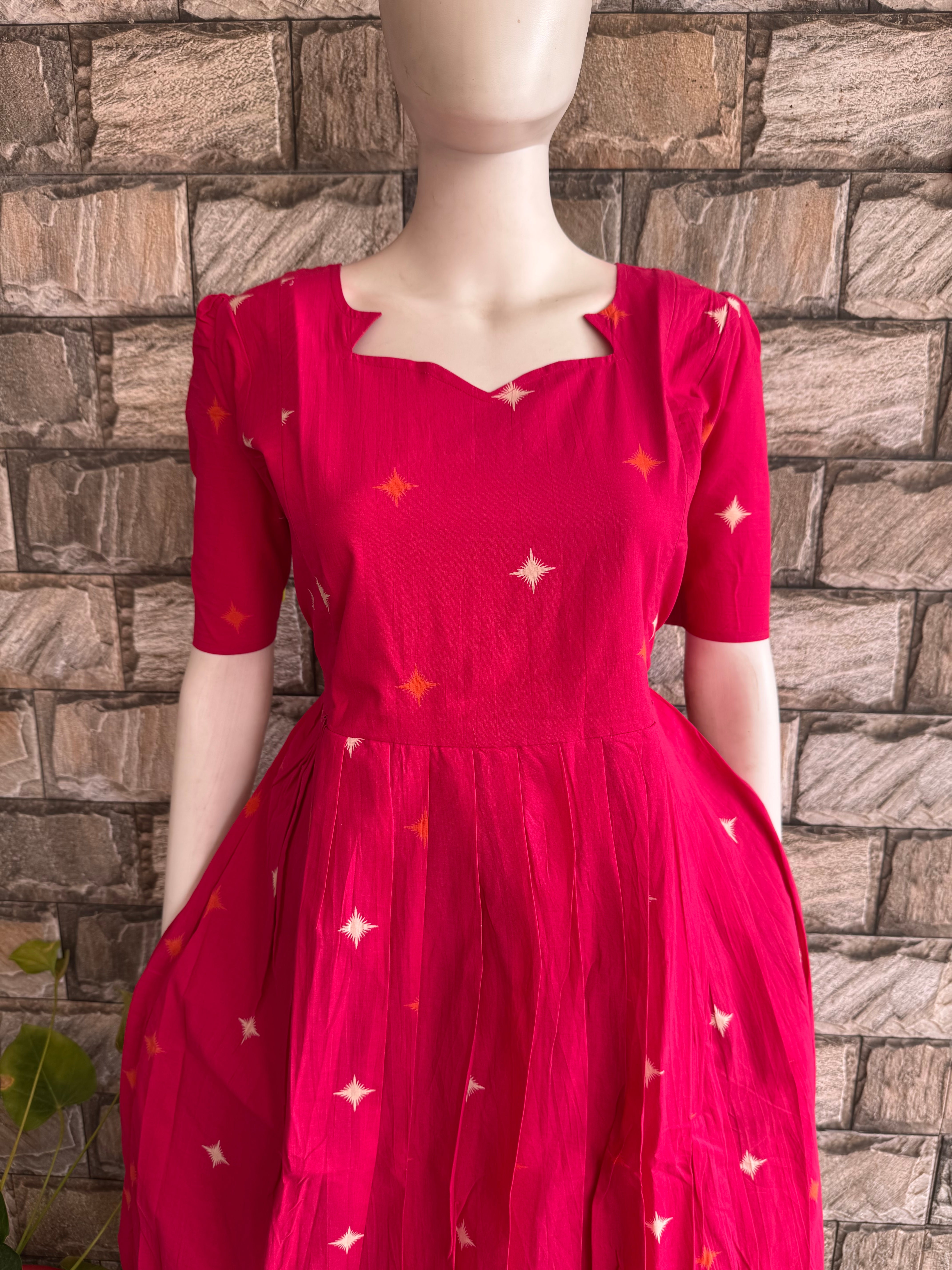 Soft cotton Maternity maxi - Candy Pink