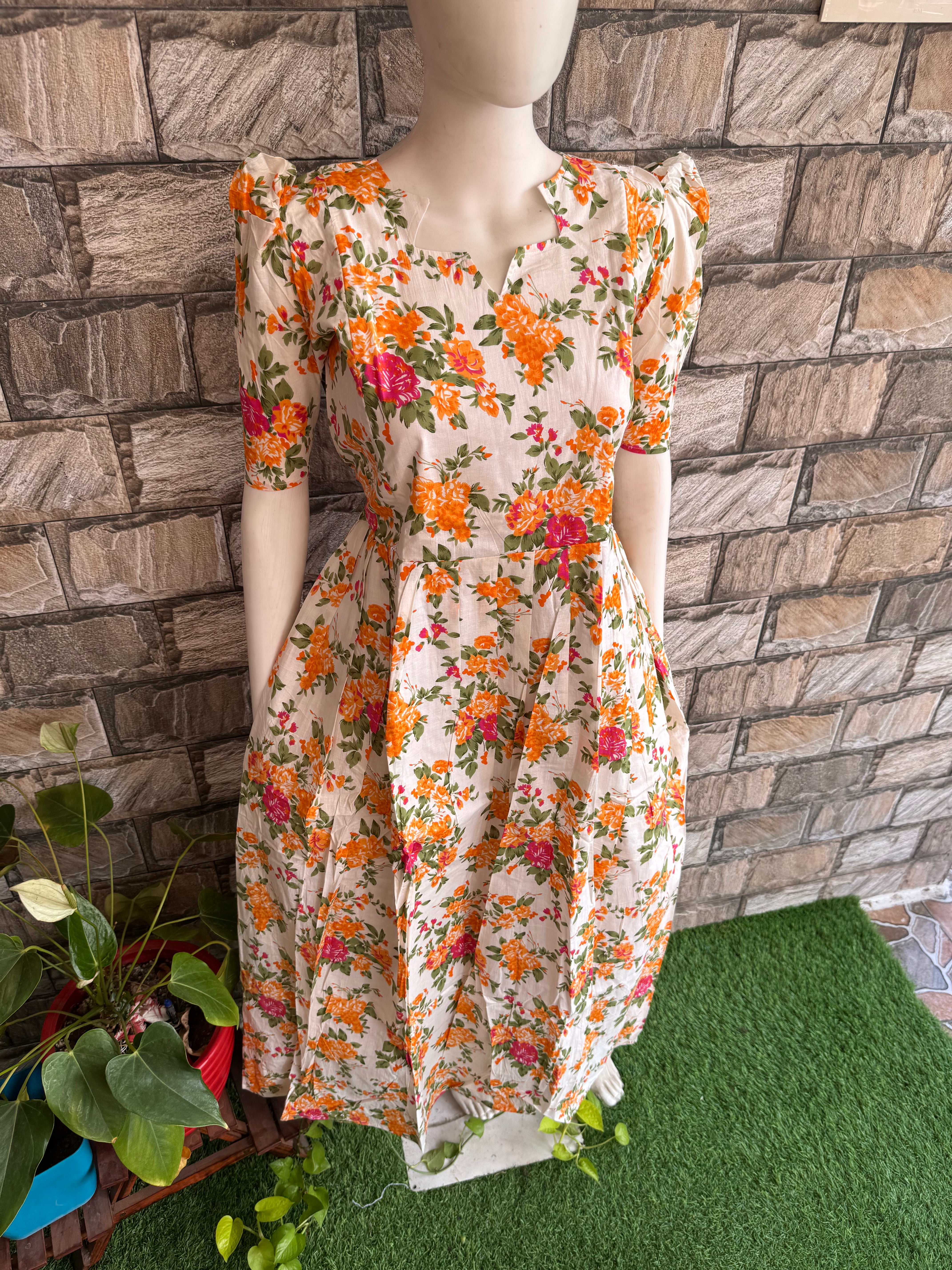 Blossom soft cotton Maternity maxi