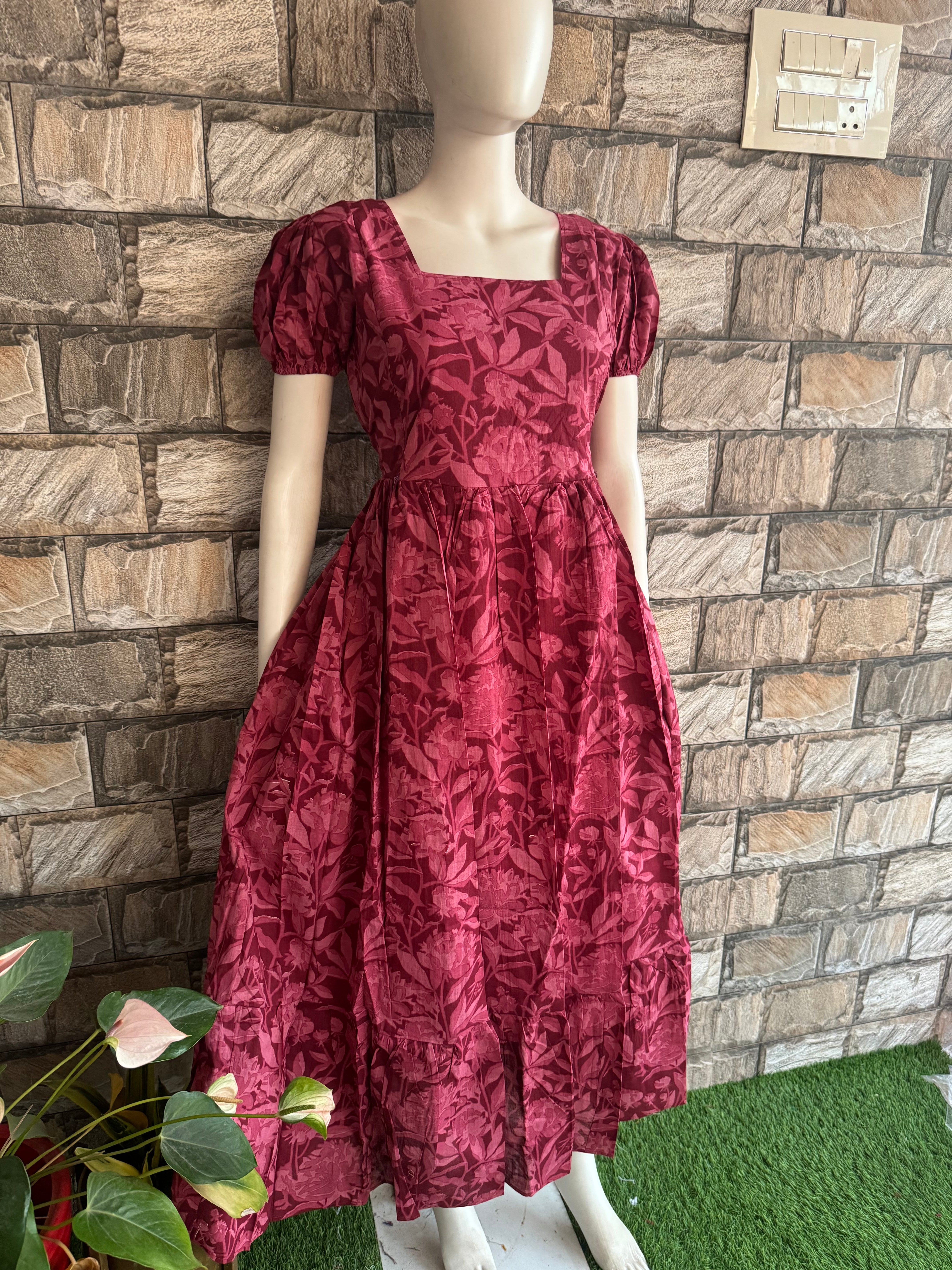 Beetroot shade Maternity Maxi