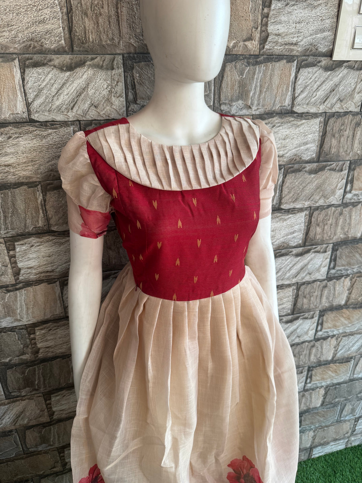 Festive Tissue Maternity maxi