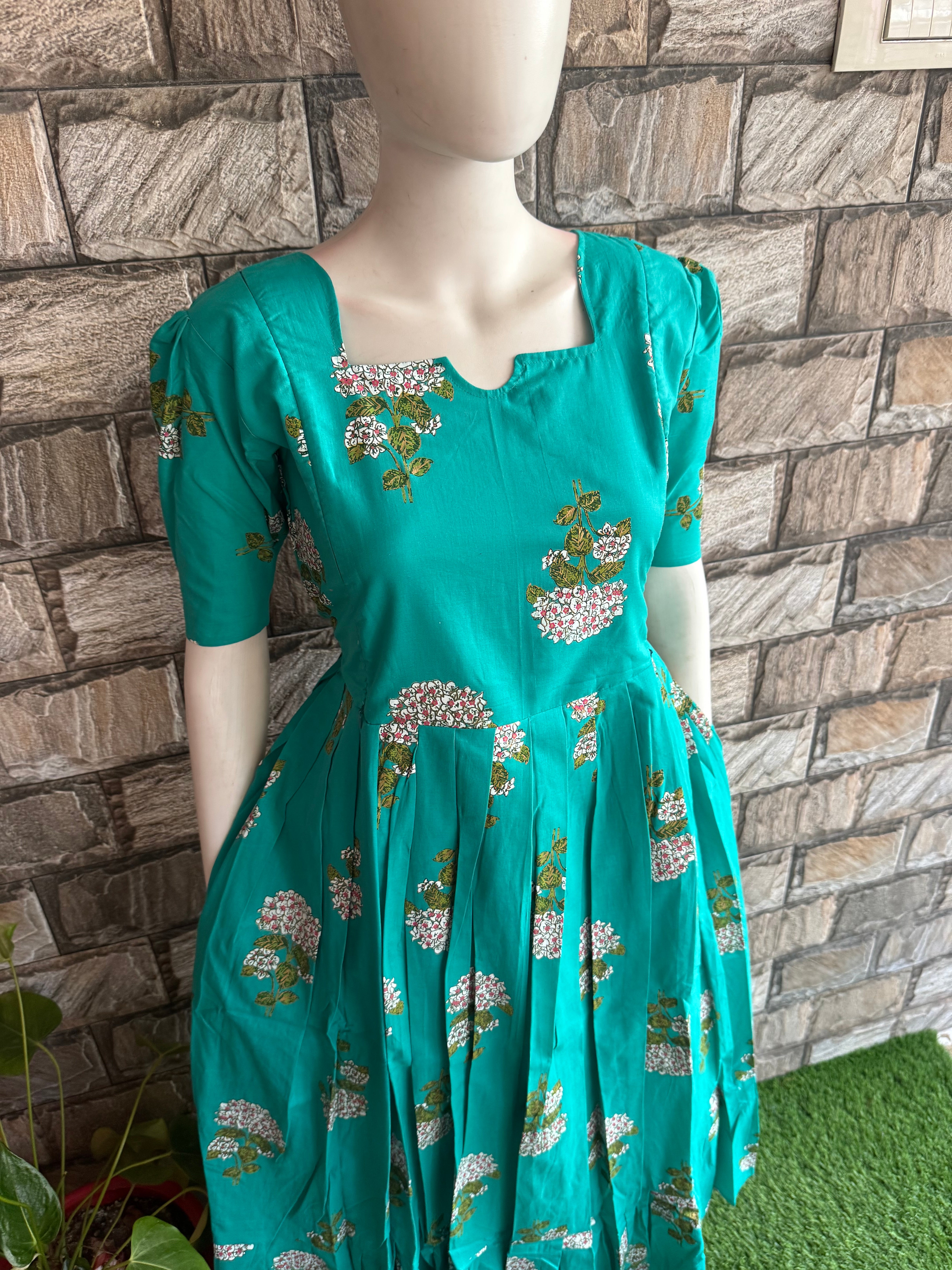 Blue Lady soft cotton Maternity maxi