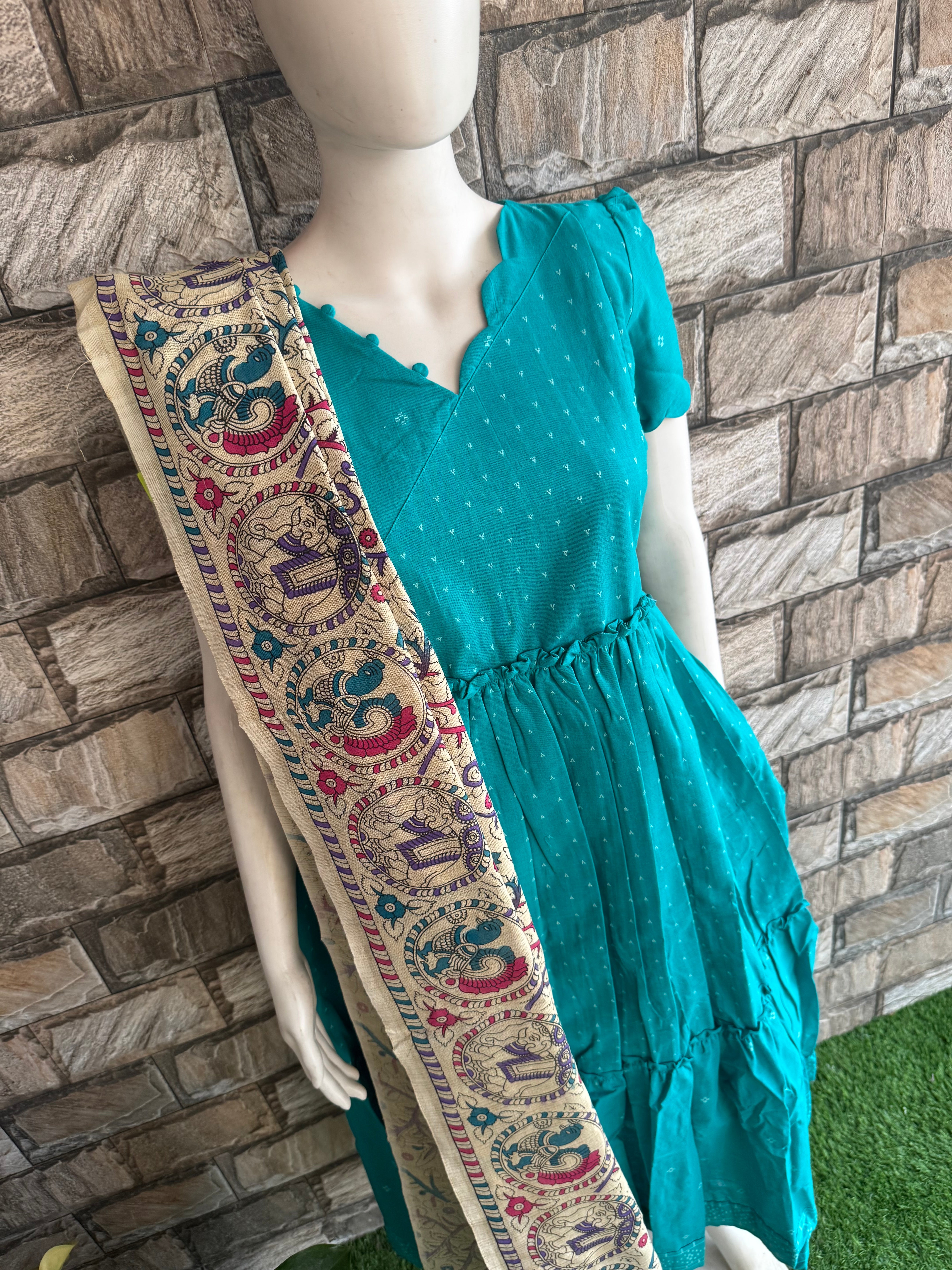Madhubani Kalamkari Dupatta