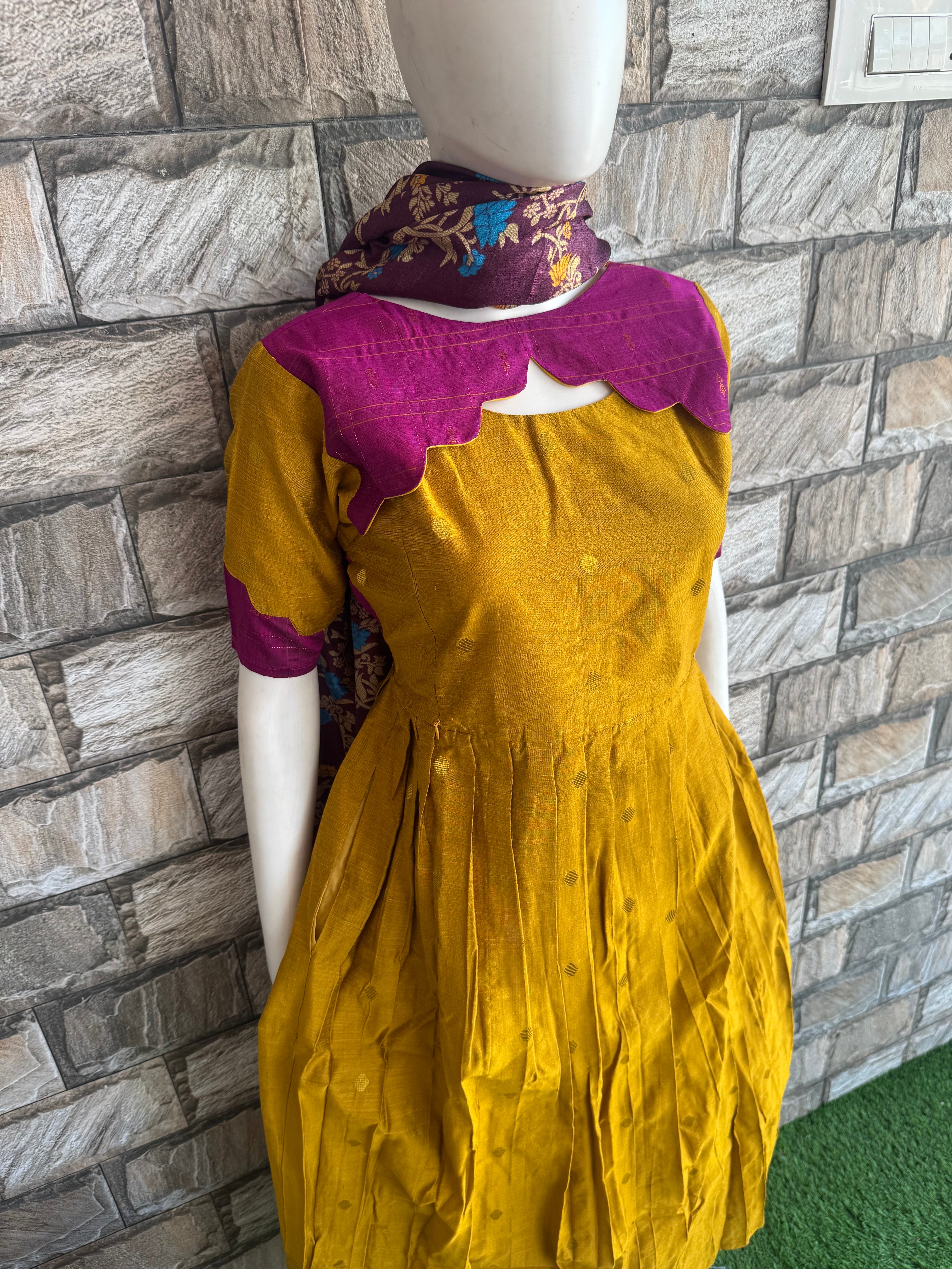 Honey yellow maternity maxi