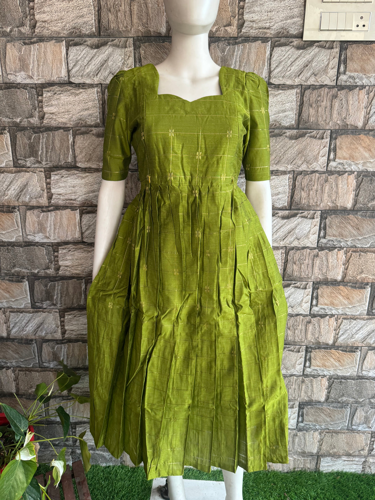 Raw silk Maternity Feeding maxi Budget launch Including dupatta