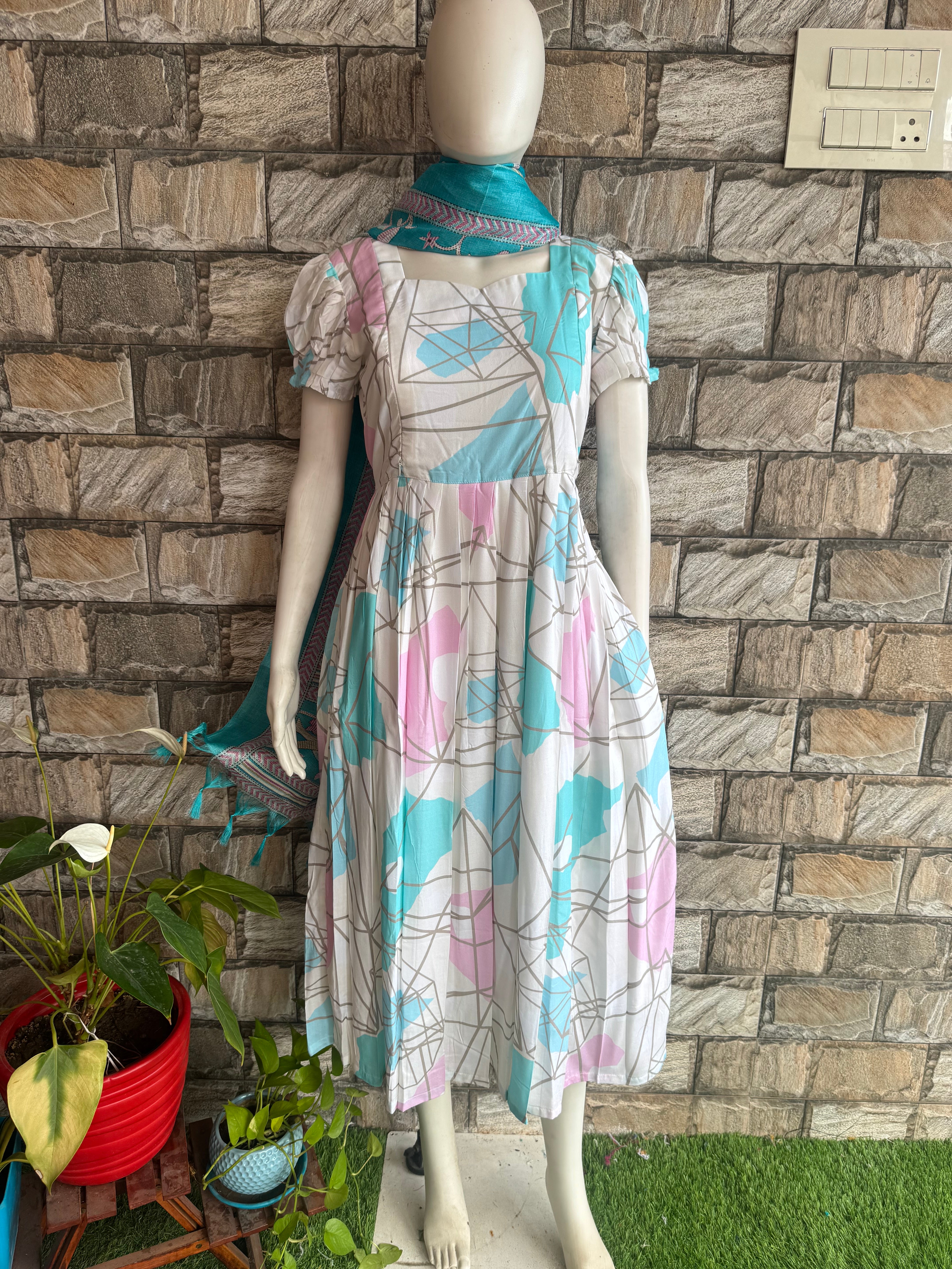Rayon Soft Cotton Maternity maxi