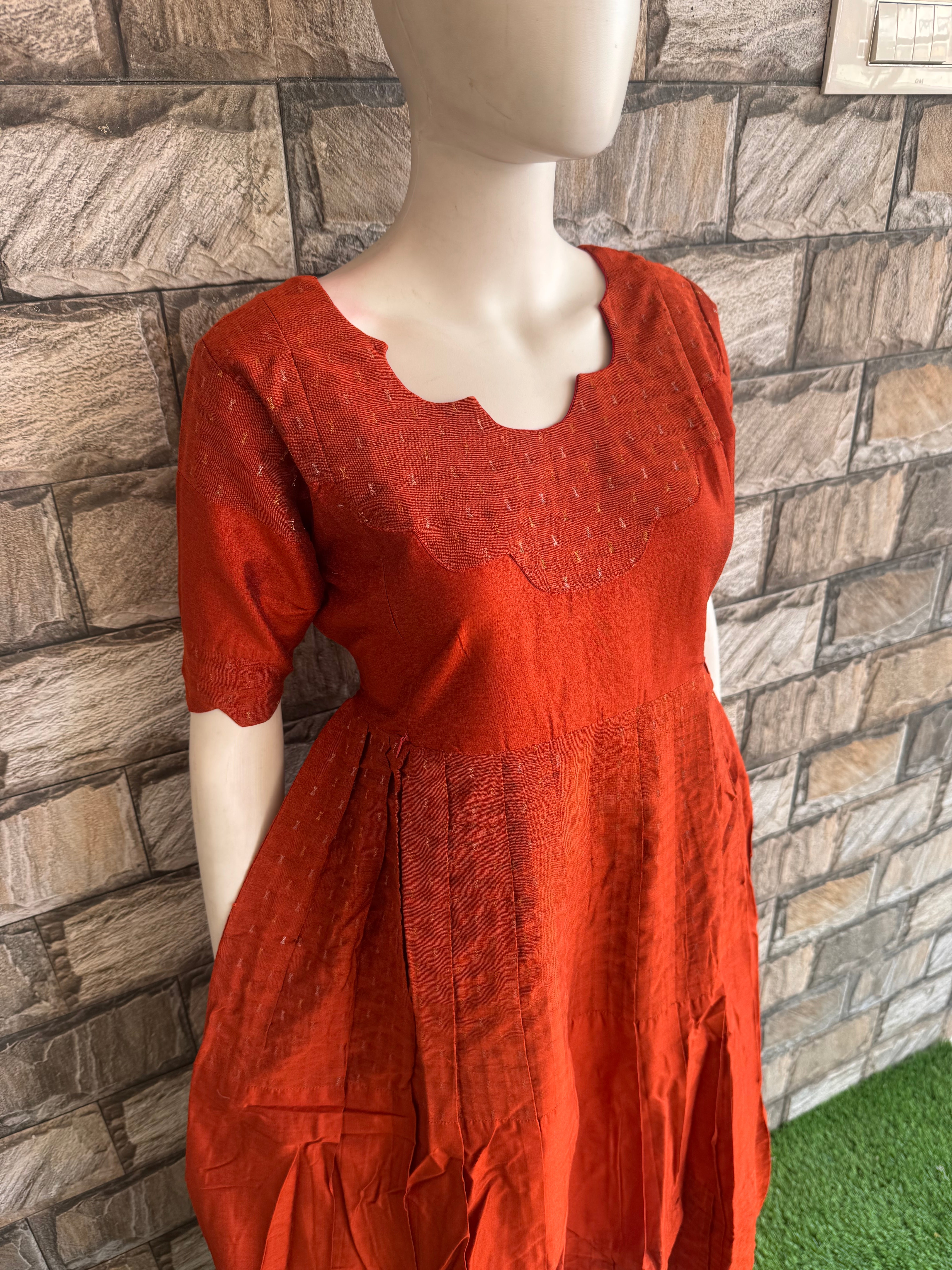 Rust orange Maternity Maxi