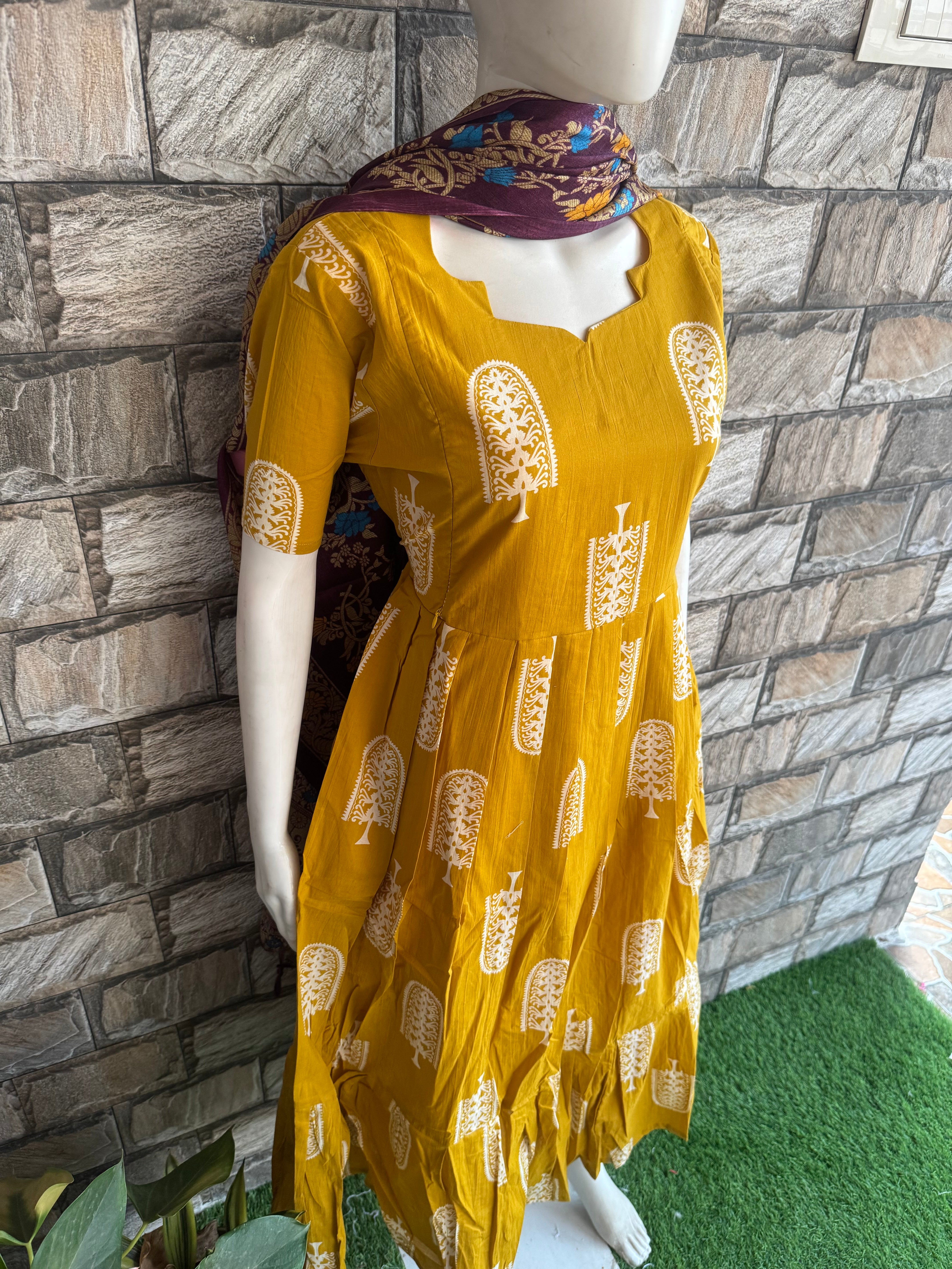 Yellow Blossom Maternity Maxi