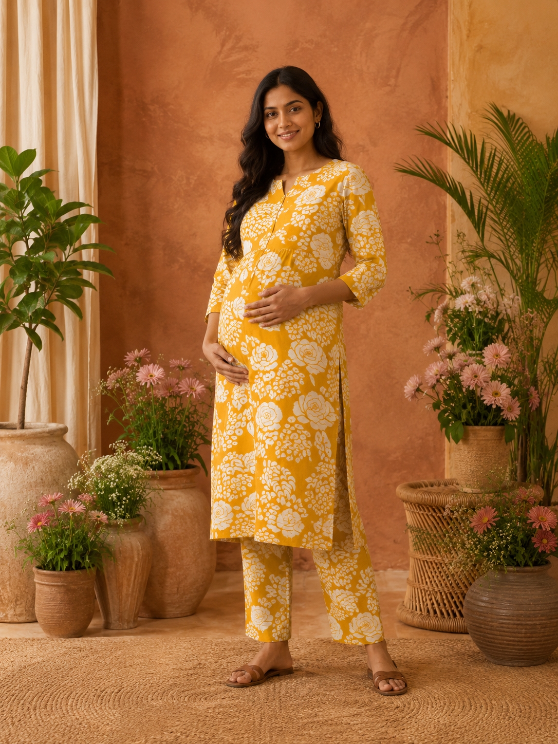 Lemon yellow co ord Set Top +Pant