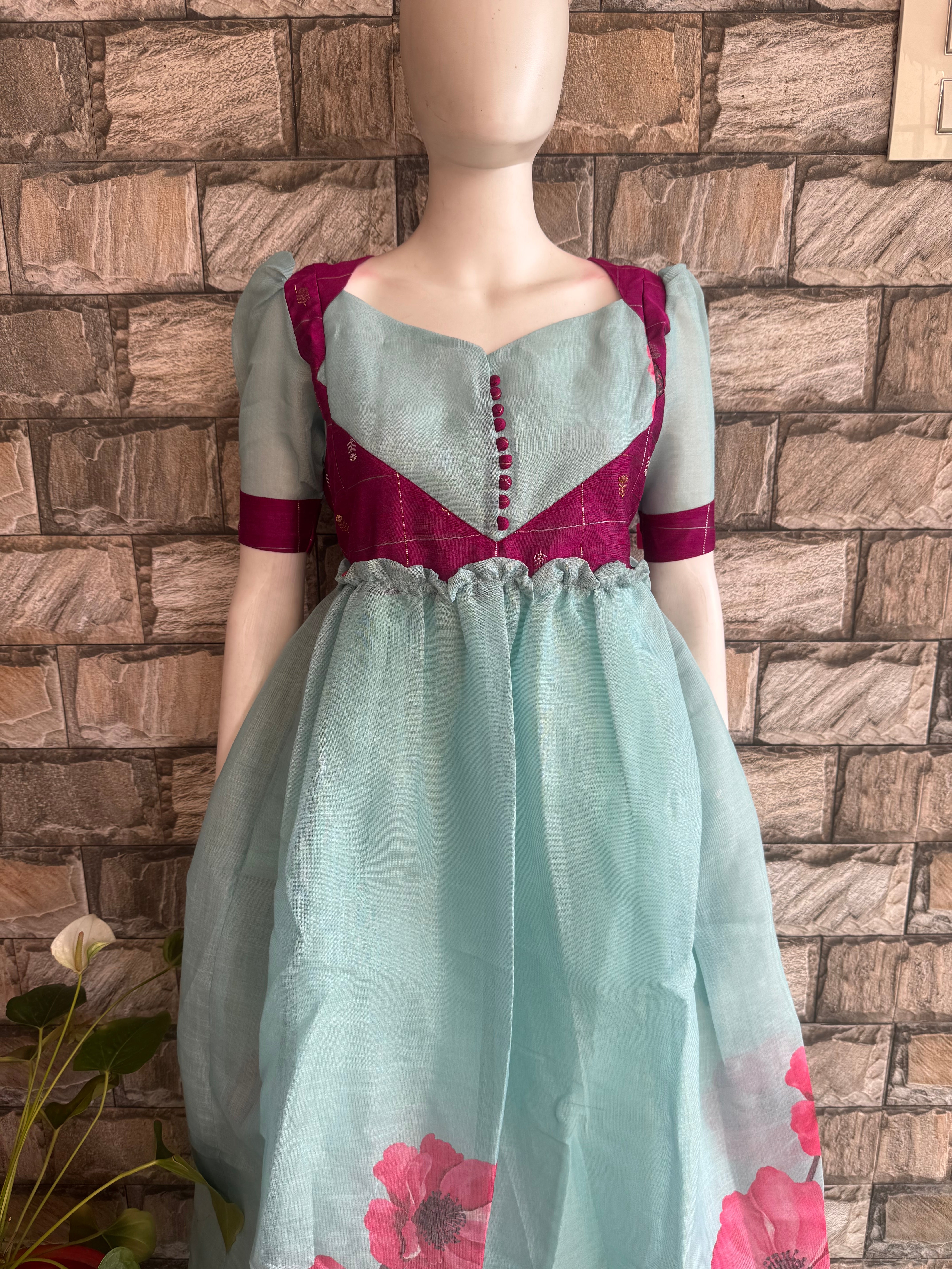 Festive Tissue Maternity maxi