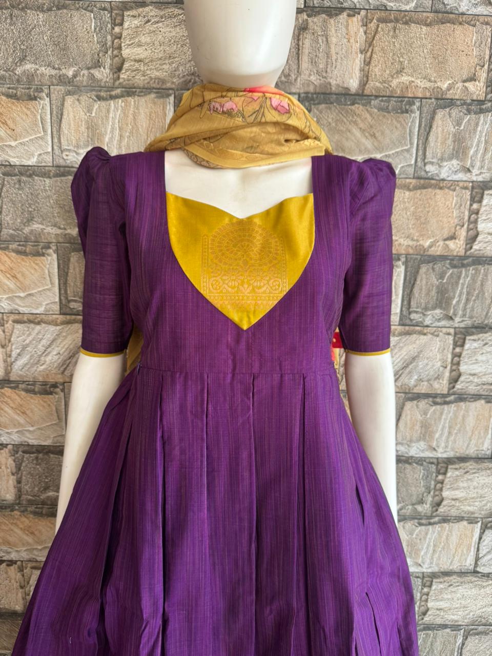 purple slub slik cotton