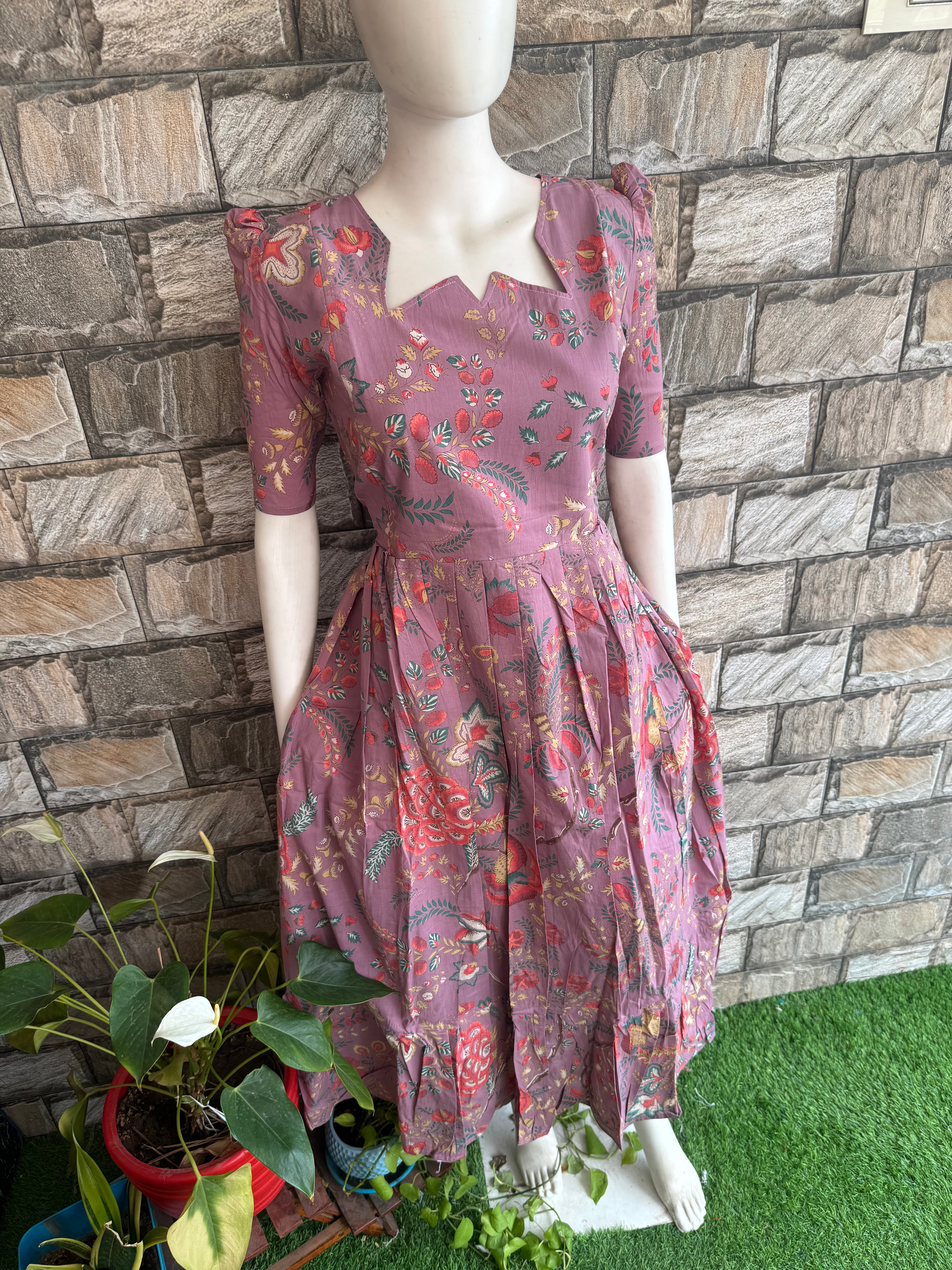 Onion peel soft cotton Maternity maxi