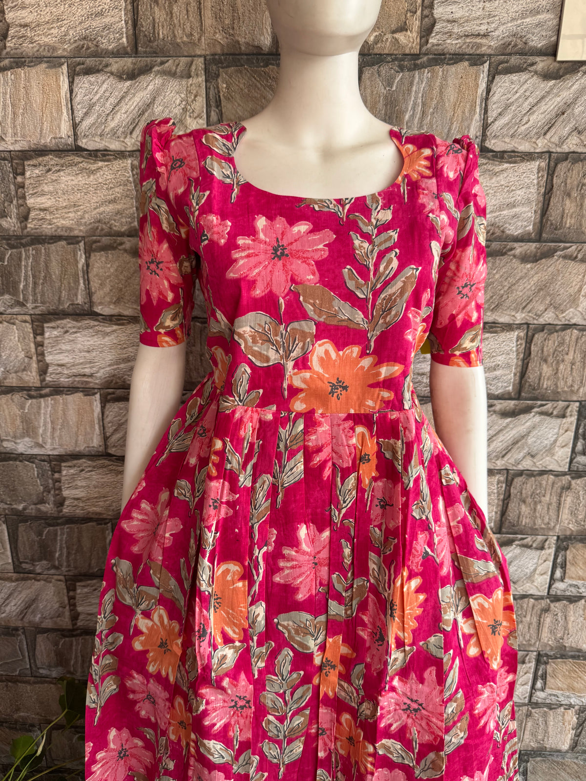 Soft cotton Maternity maxi without dupatta Floral